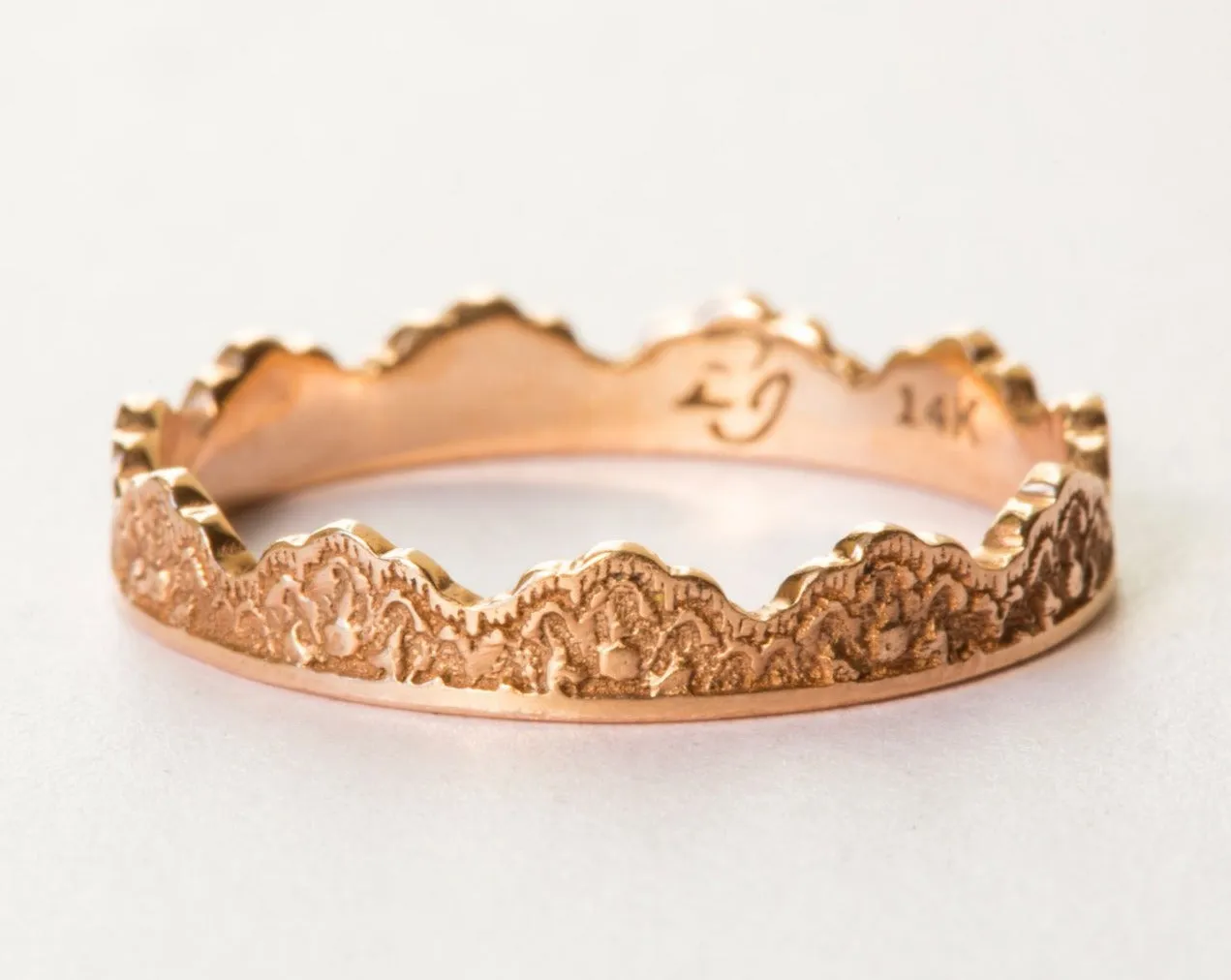 Maeve Lace Crown Wedding Ring