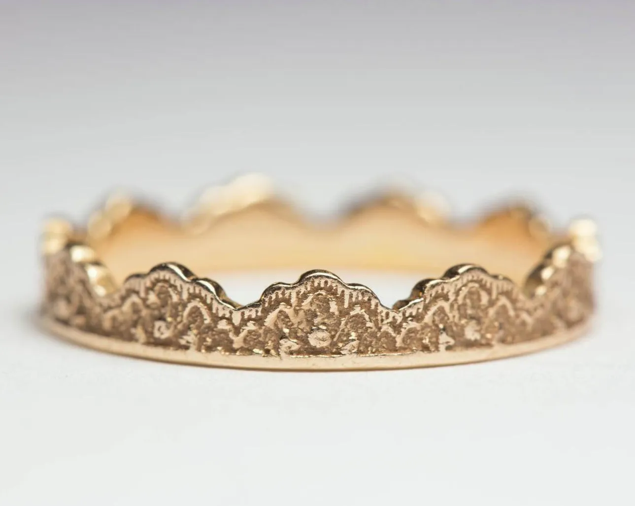 Maeve Lace Crown Wedding Ring