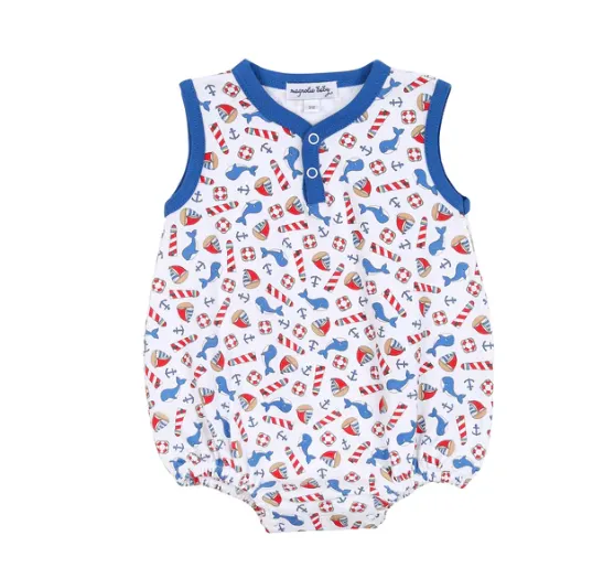 Magnolia Baby Nautical Print Boy Bubble
