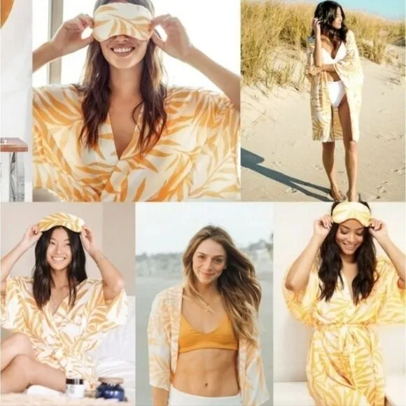 Maison Du Soir Magnolia Luxe Robe/Beach Cover-up
