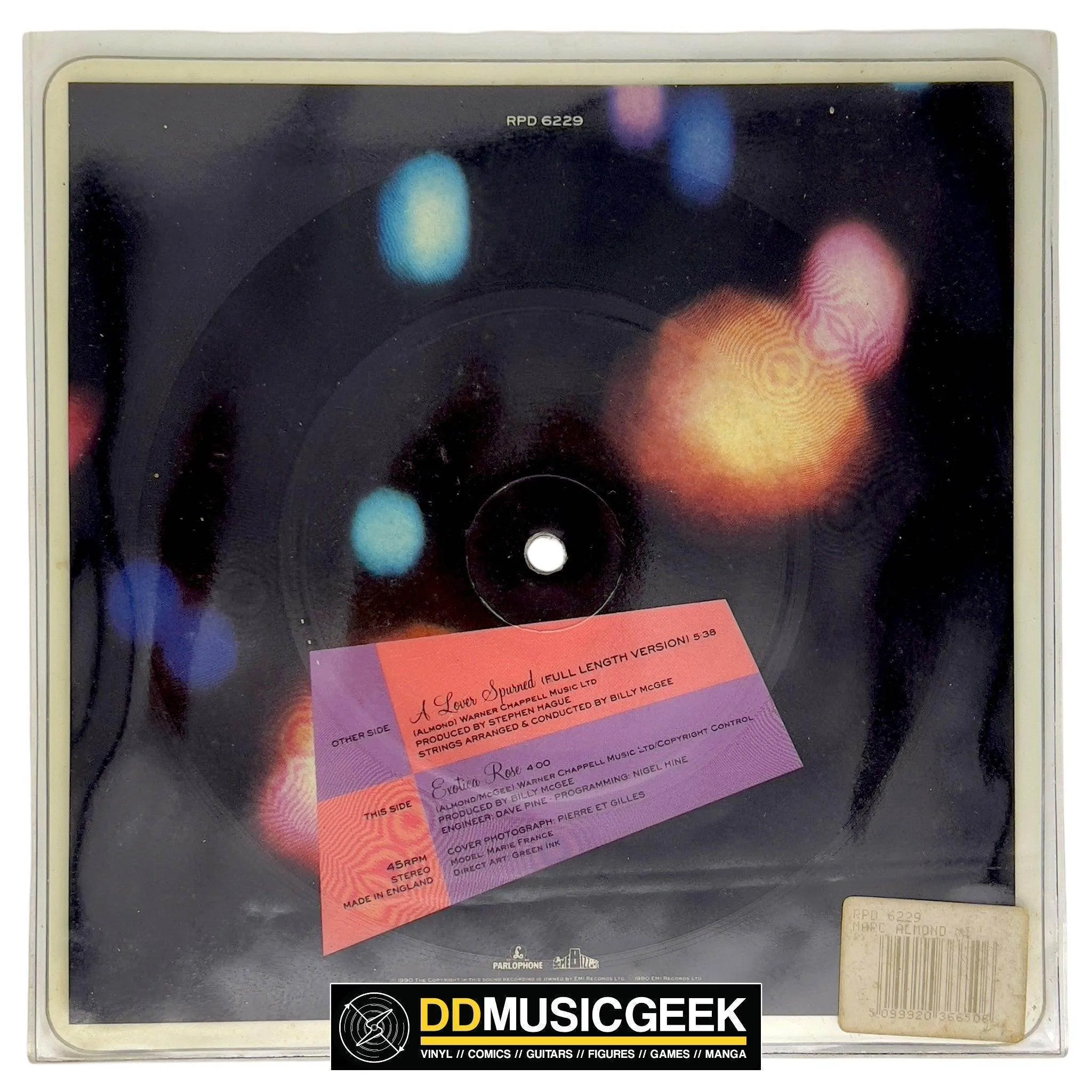 Marc Almond: A Lover Spurned (Picture Disc Single) [Preowned Vinyl] M-/VG 