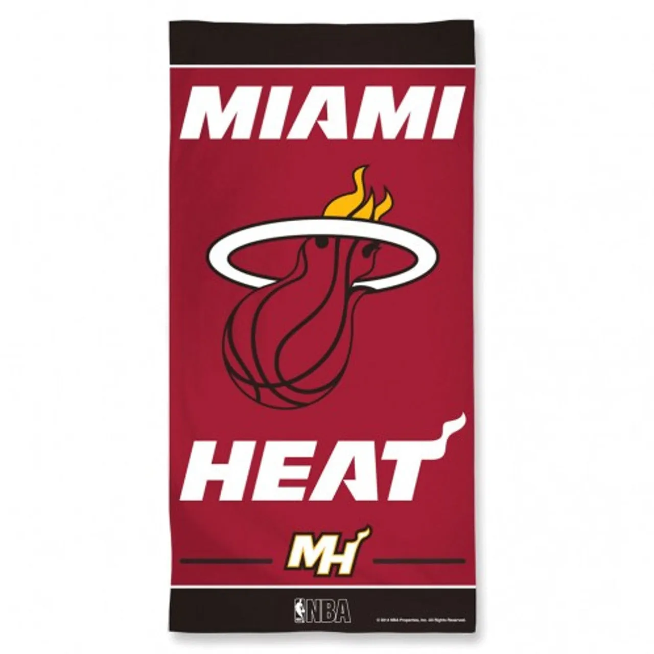 Miami Heat Towel 30x60 Beach Style