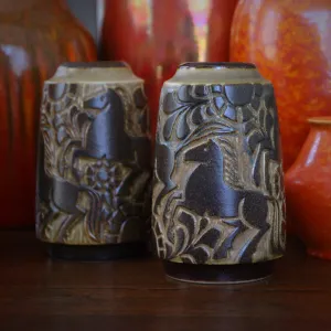 Modern Deco Horse Vases