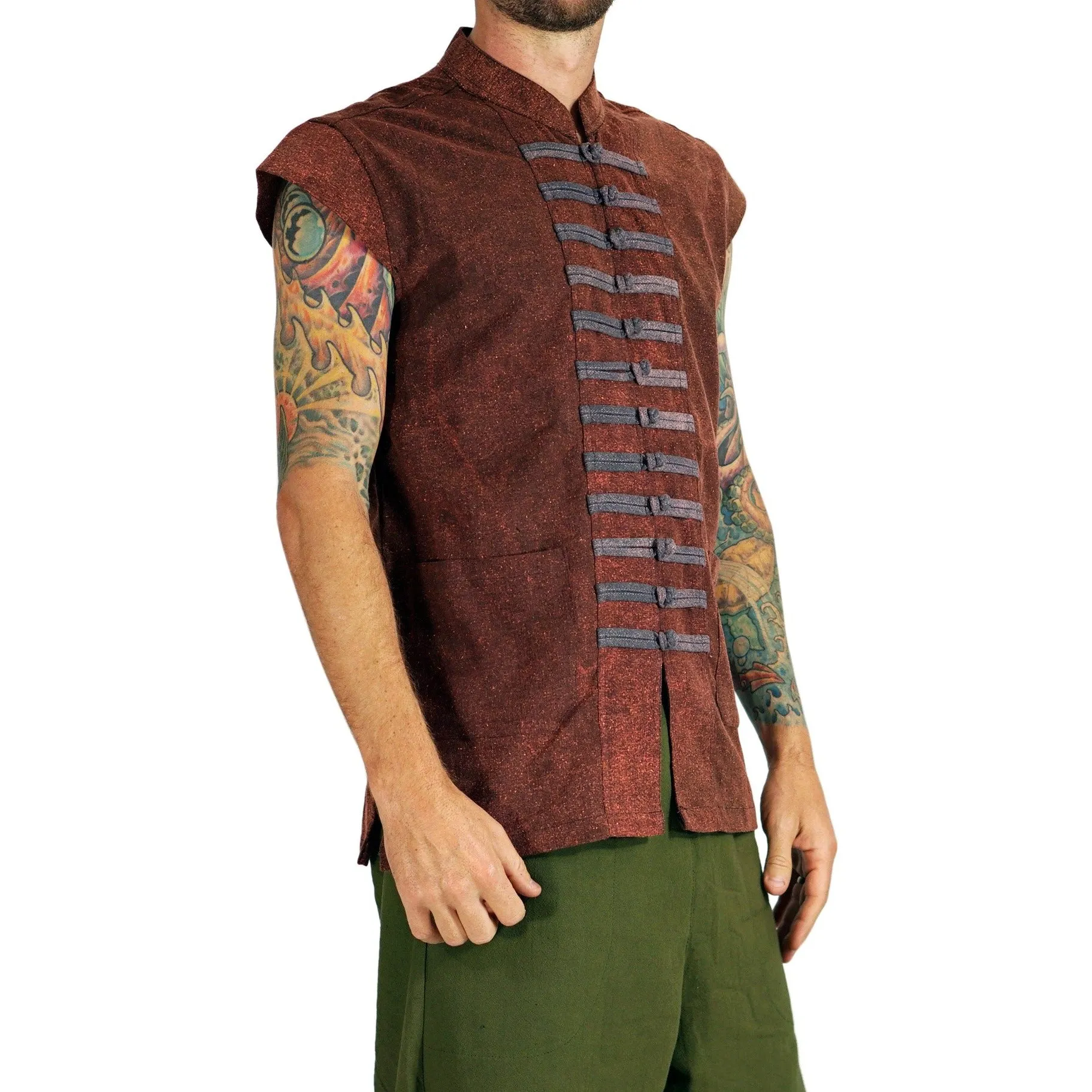 'Naval Vest' - Stonewashed Rust