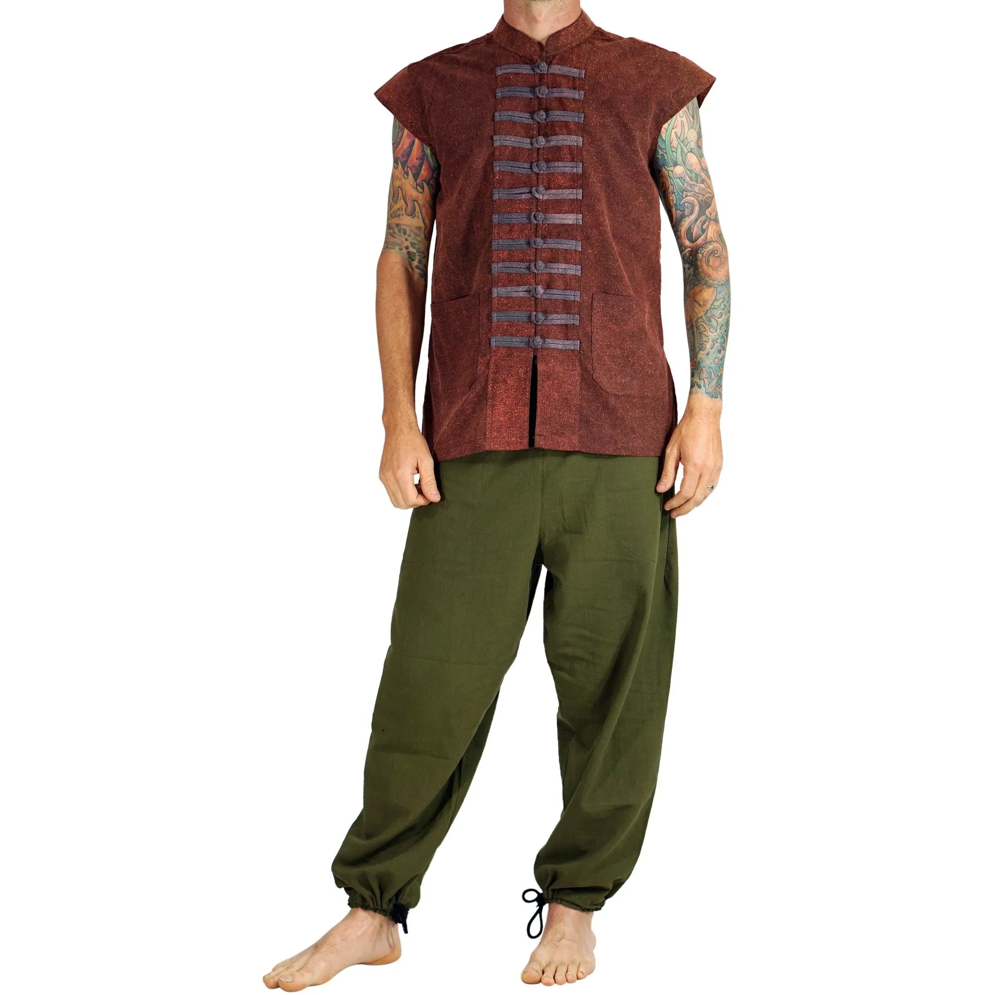 'Naval Vest' - Stonewashed Rust