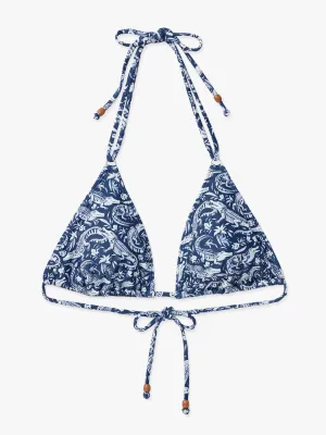 Oceanside Top | Navy Crocodile