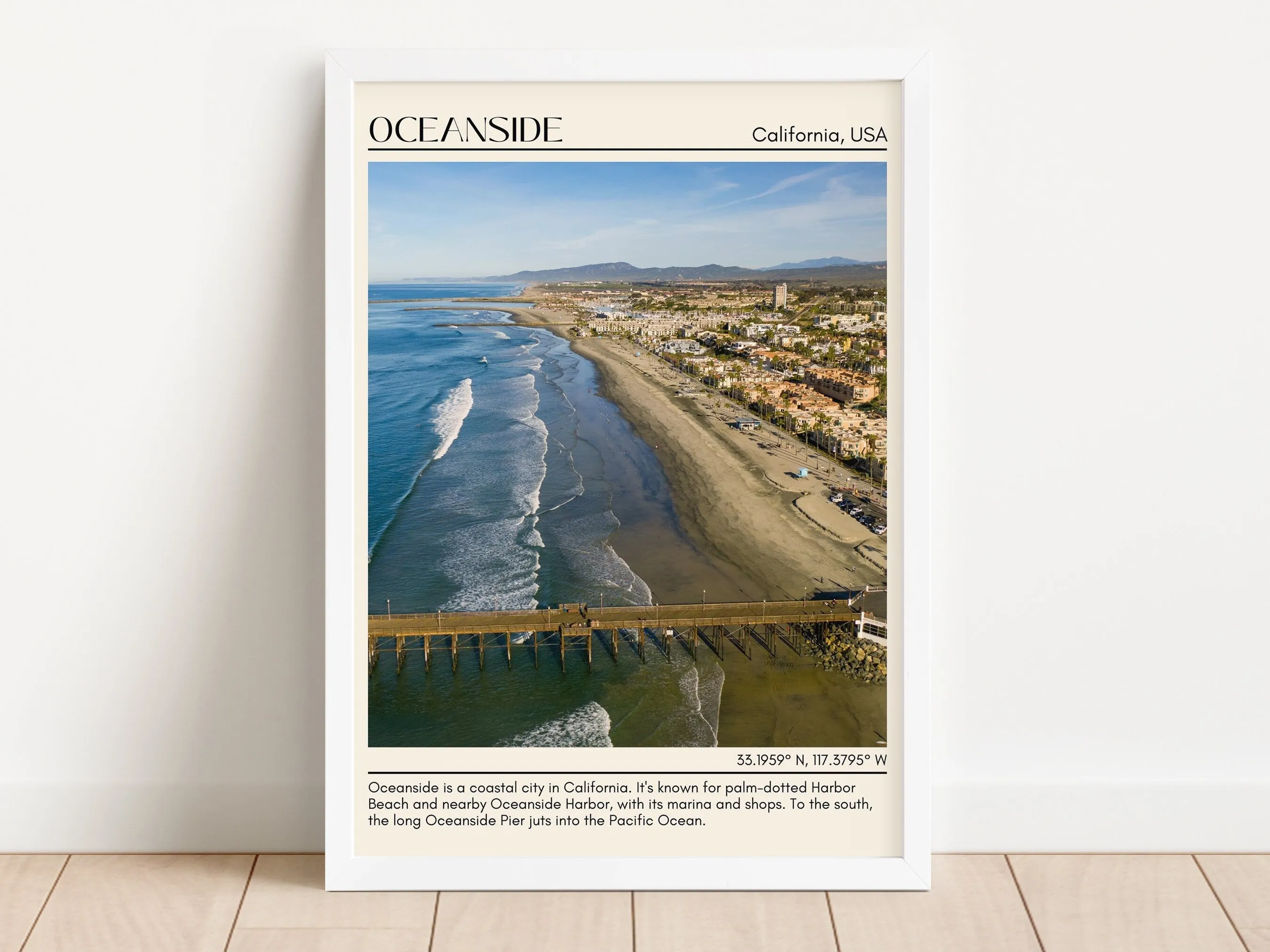 Oceanside Wall Art Canvas, USA