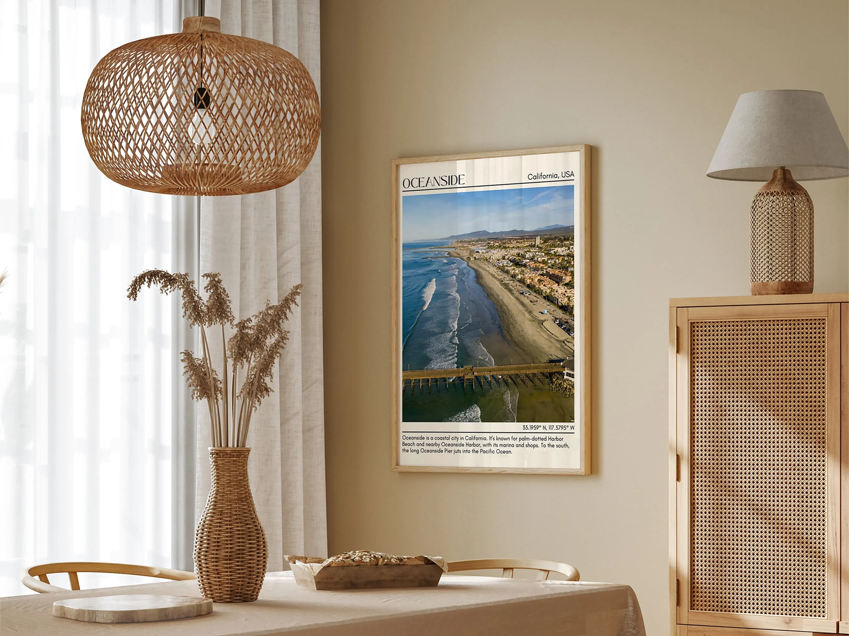 Oceanside Wall Art Canvas, USA