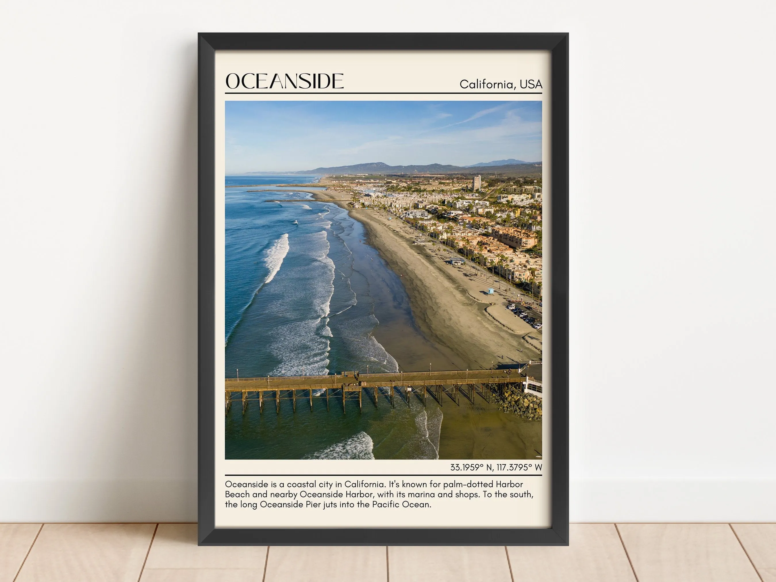 Oceanside Wall Art Canvas, USA