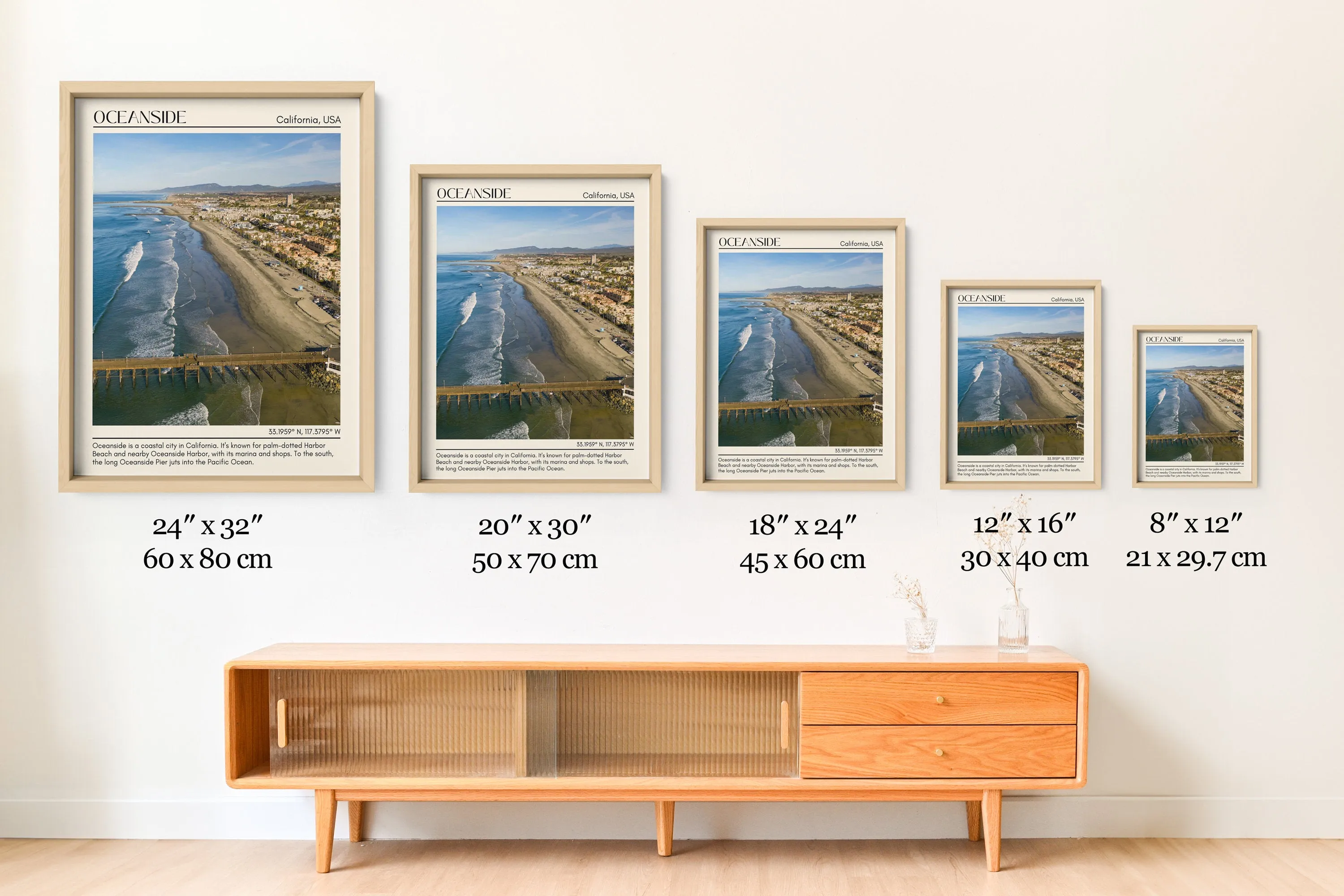 Oceanside Wall Art Canvas, USA