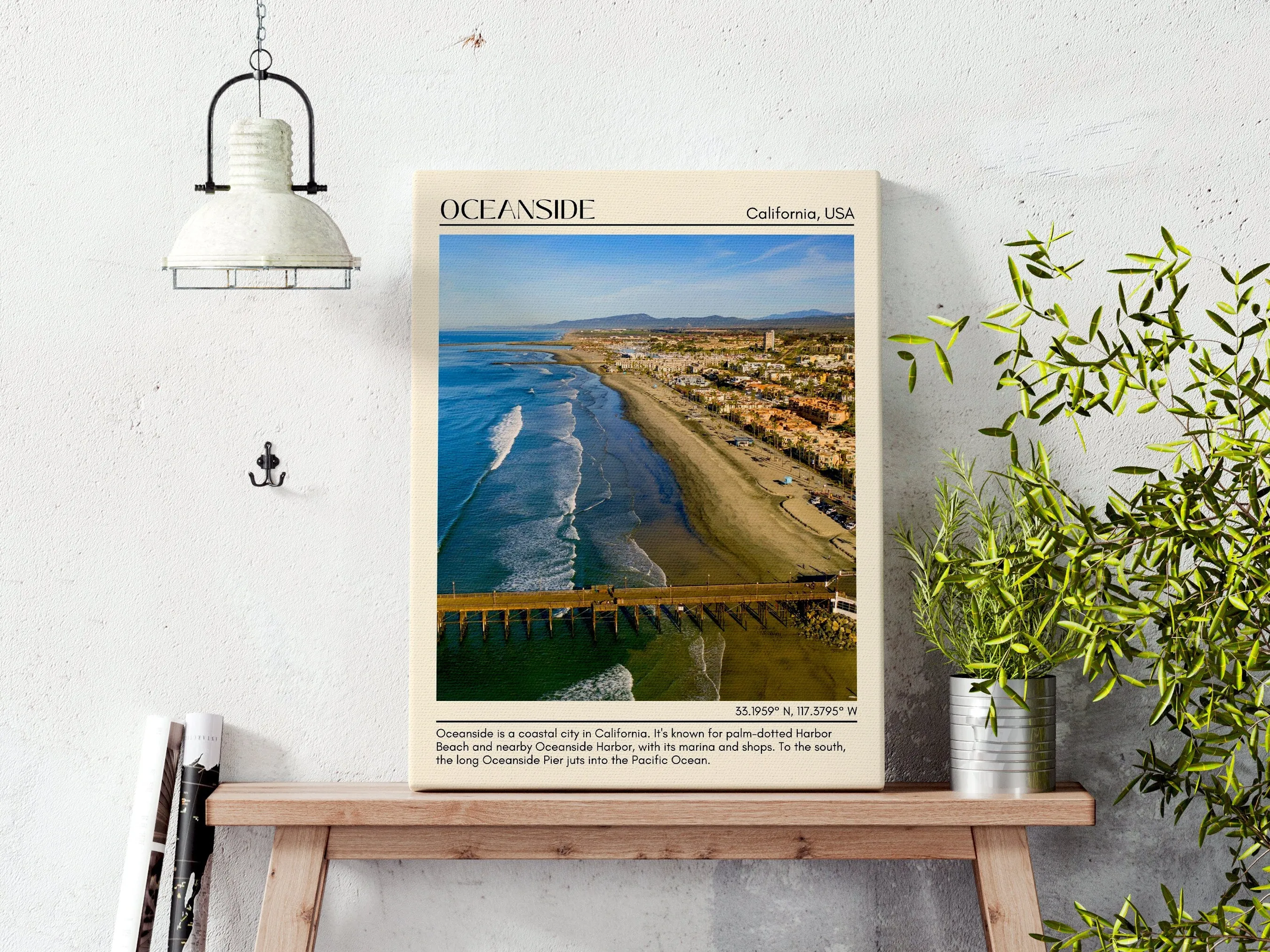 Oceanside Wall Art Canvas, USA