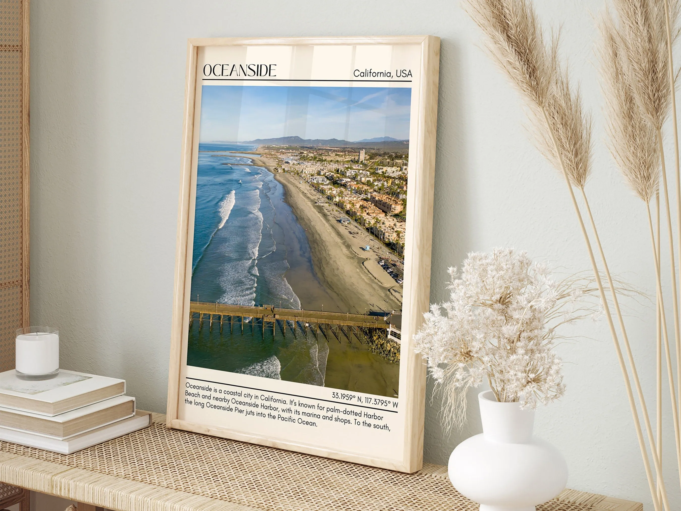 Oceanside Wall Art Canvas, USA