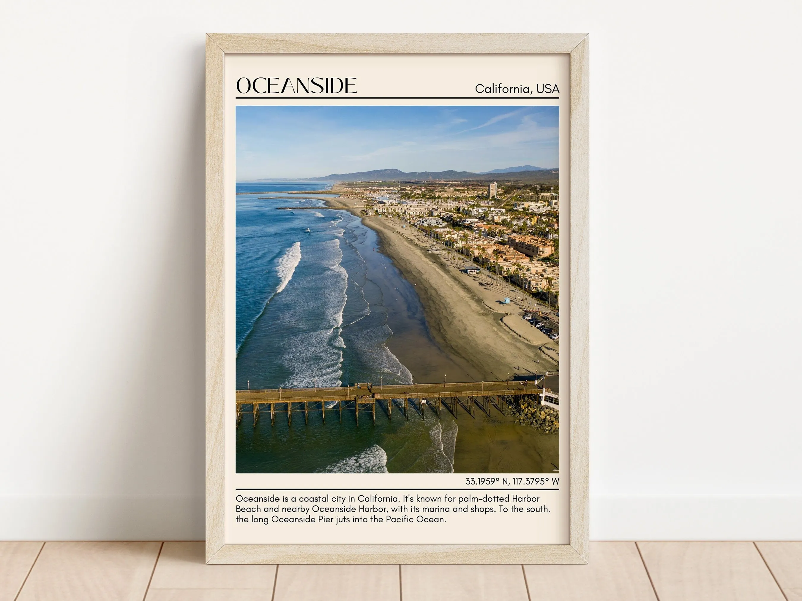 Oceanside Wall Art Canvas, USA