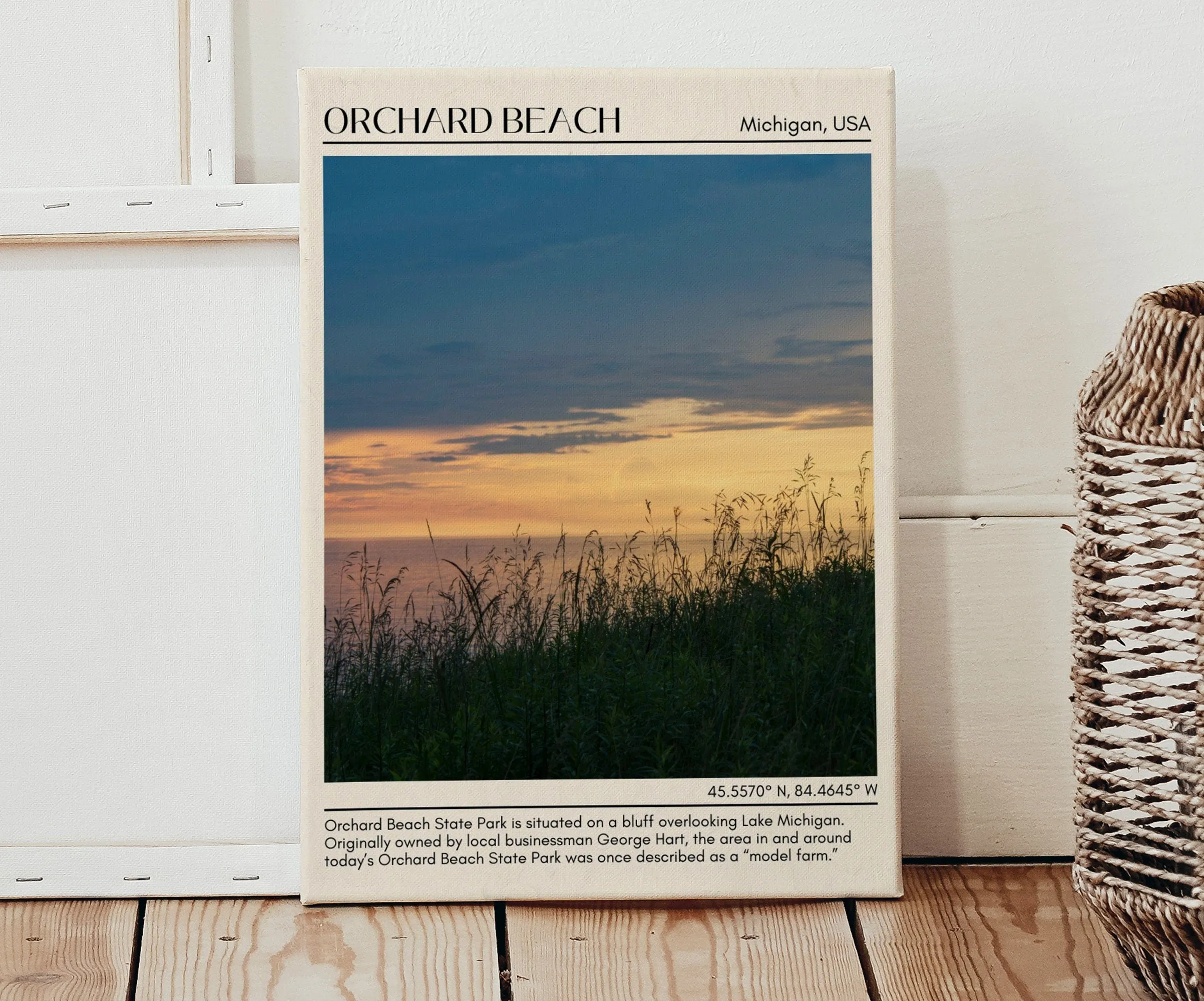 Orchard Beach Wall Canvas, USA