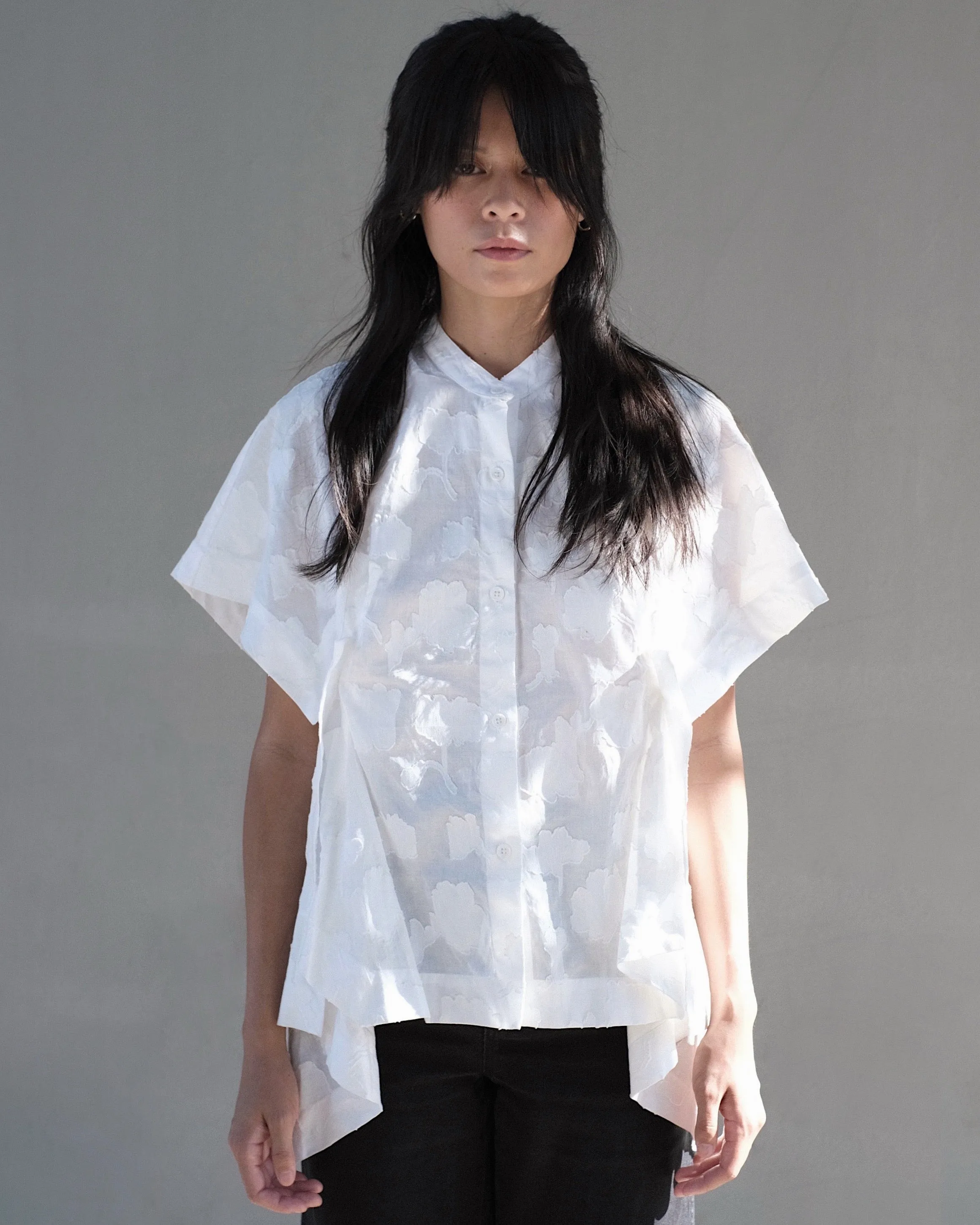 Origami Shirt in Mist White