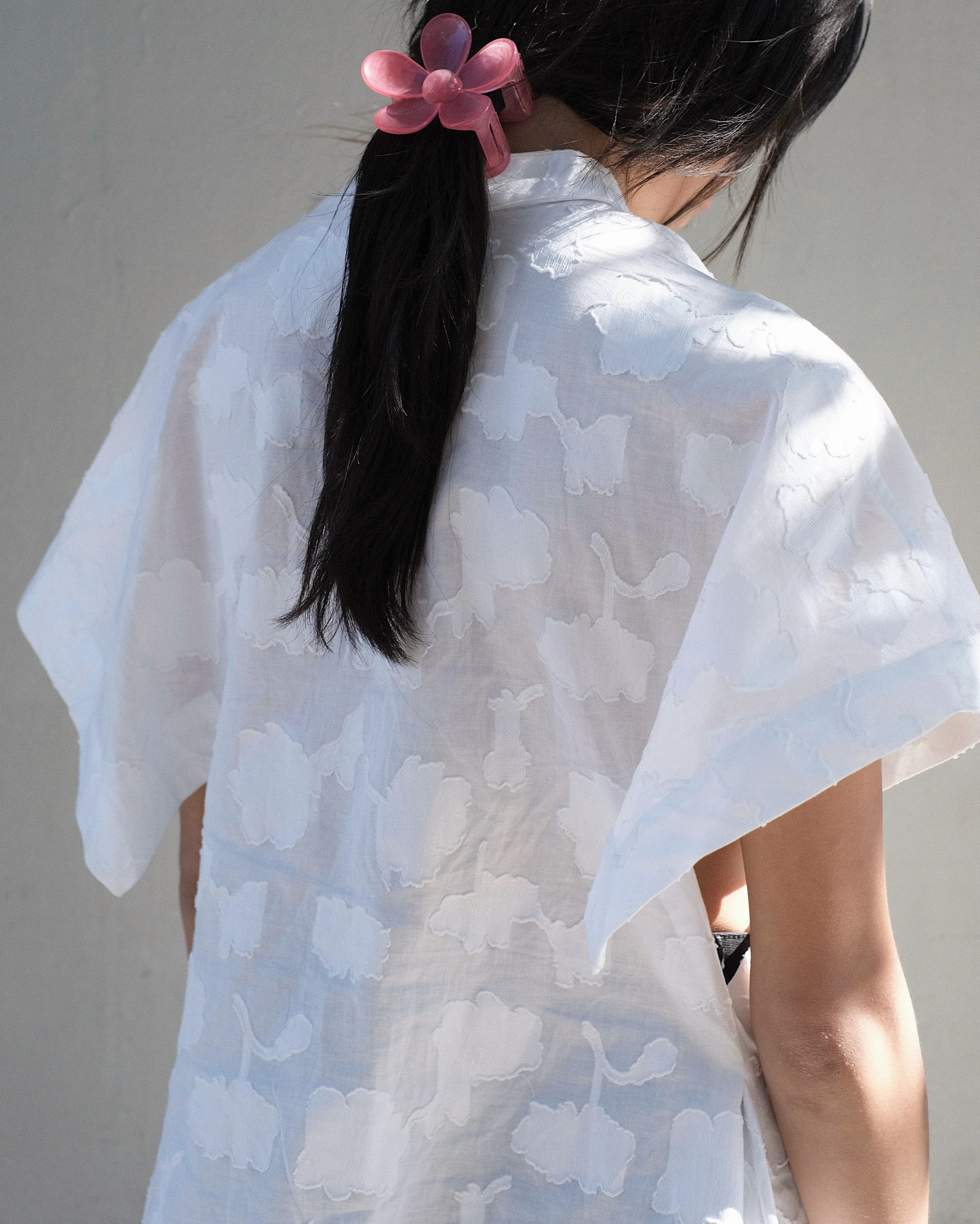 Origami Shirt in Mist White