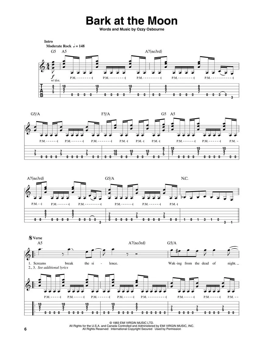 Ozzy Osbourne Guitar Play-Along