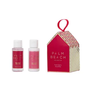 Palm Beach Collection - Gingerbread House Travel Duo - Neon Cherry