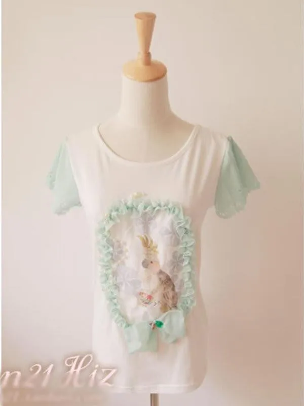 parrot kingdom pearl top