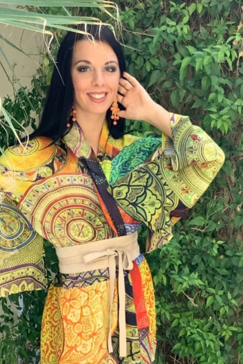 Patchwork Silk classic Kimono