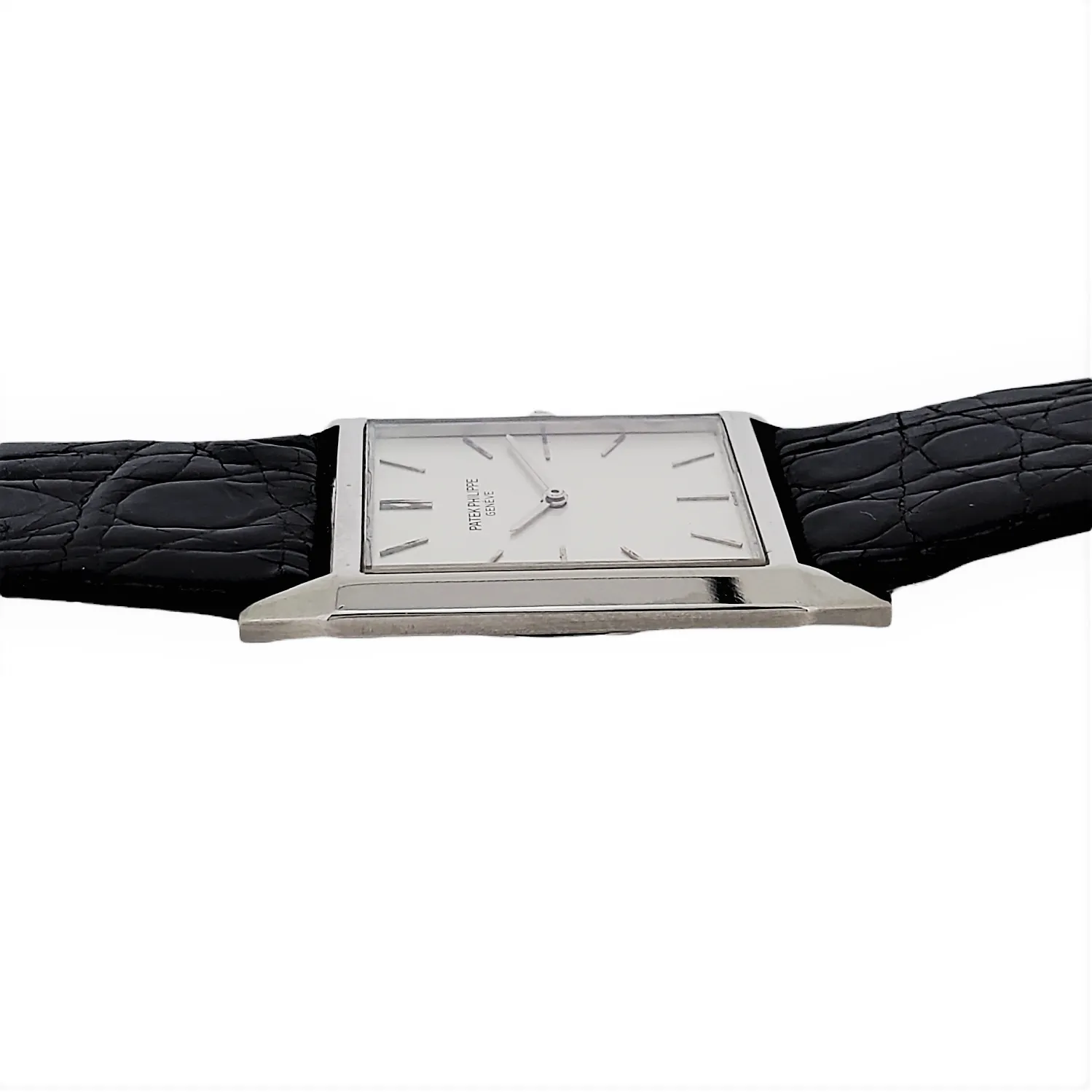 Patek Philippe 3491G Extra Thin Rectangular Dress Watch; Circa 1965-66