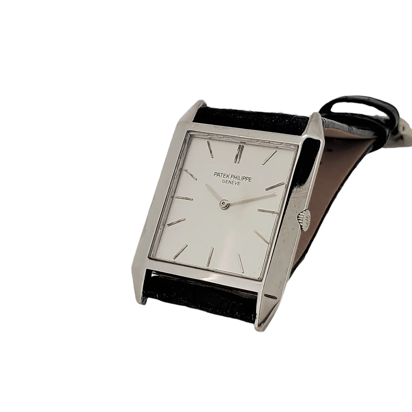Patek Philippe 3491G Extra Thin Rectangular Dress Watch; Circa 1965-66