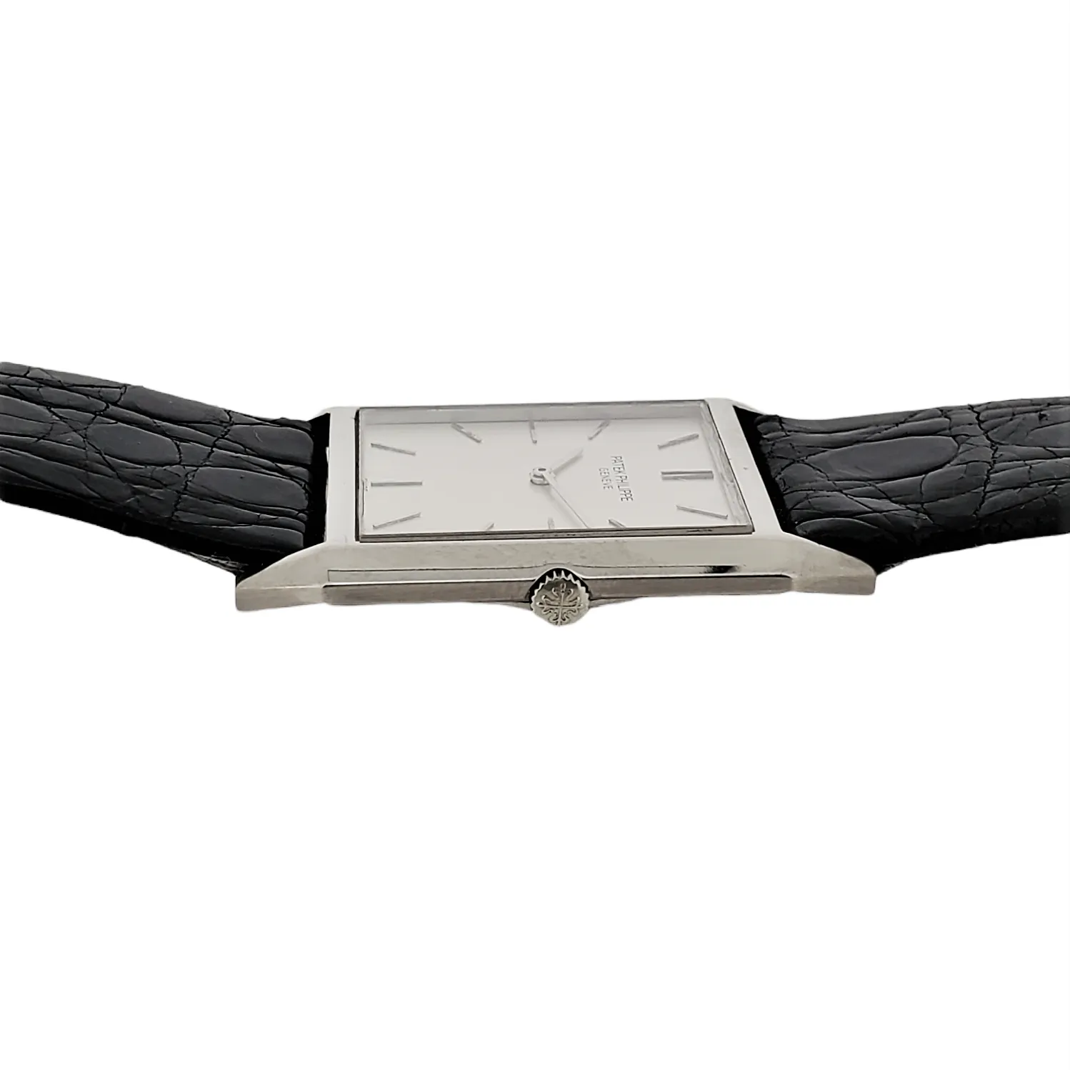 Patek Philippe 3491G Extra Thin Rectangular Dress Watch; Circa 1965-66