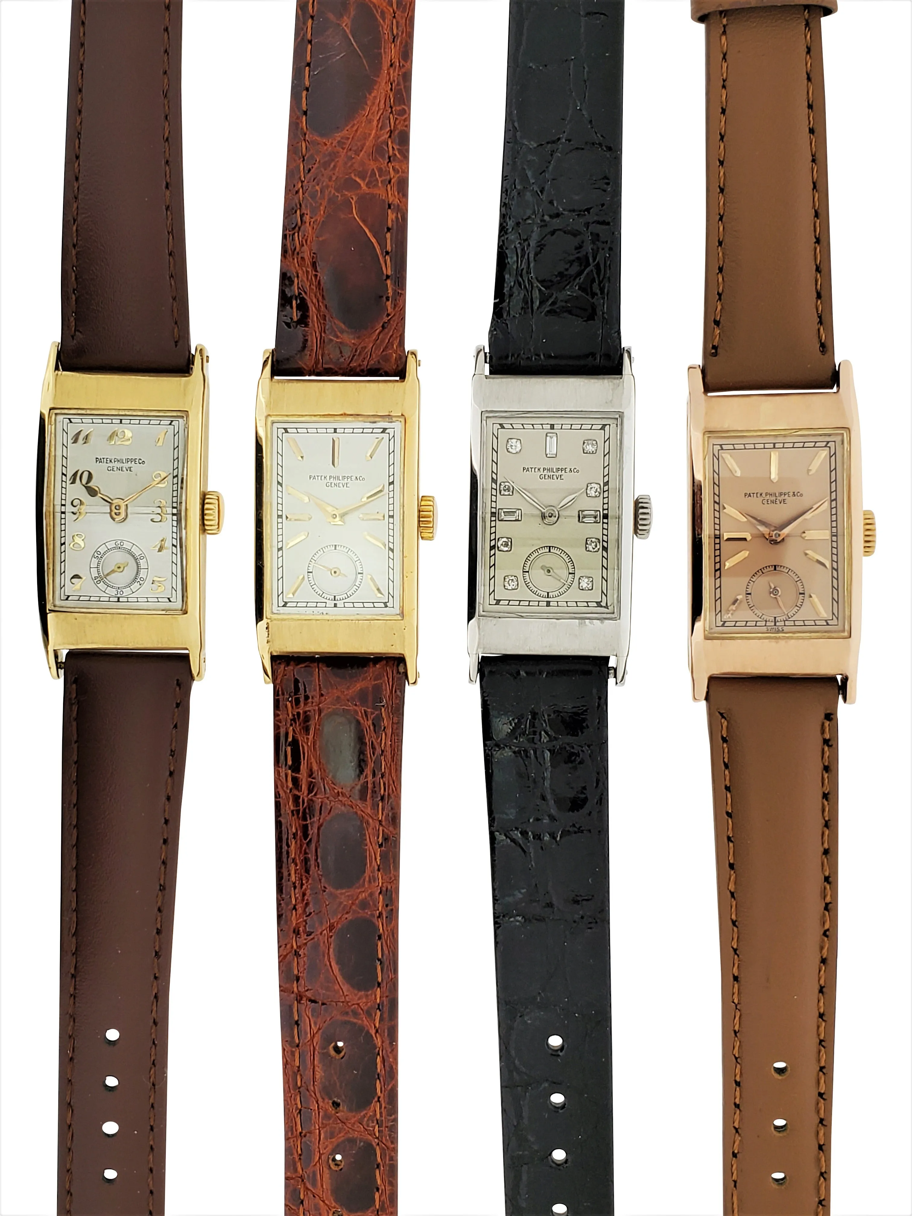 Patek Philippe 425R Vintage Iconic "Tegolino" Art Deco Watch in Rose Gold Circa 1942