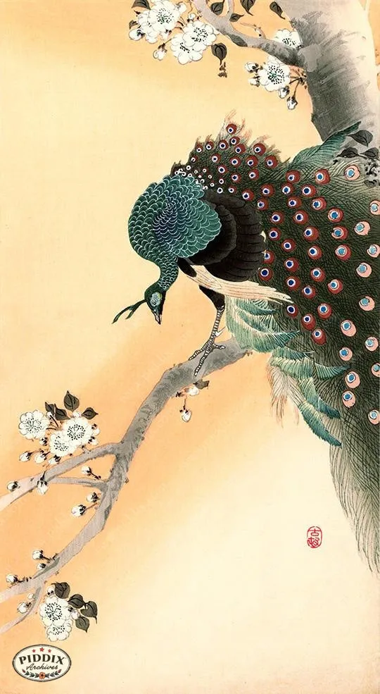PDXC19533 -- Japanese Bird and Flowers