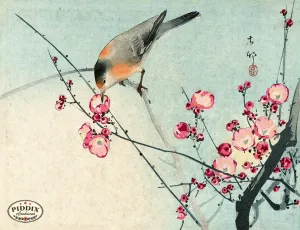 PDXC19650 -- Japanese Bird and Flowers
