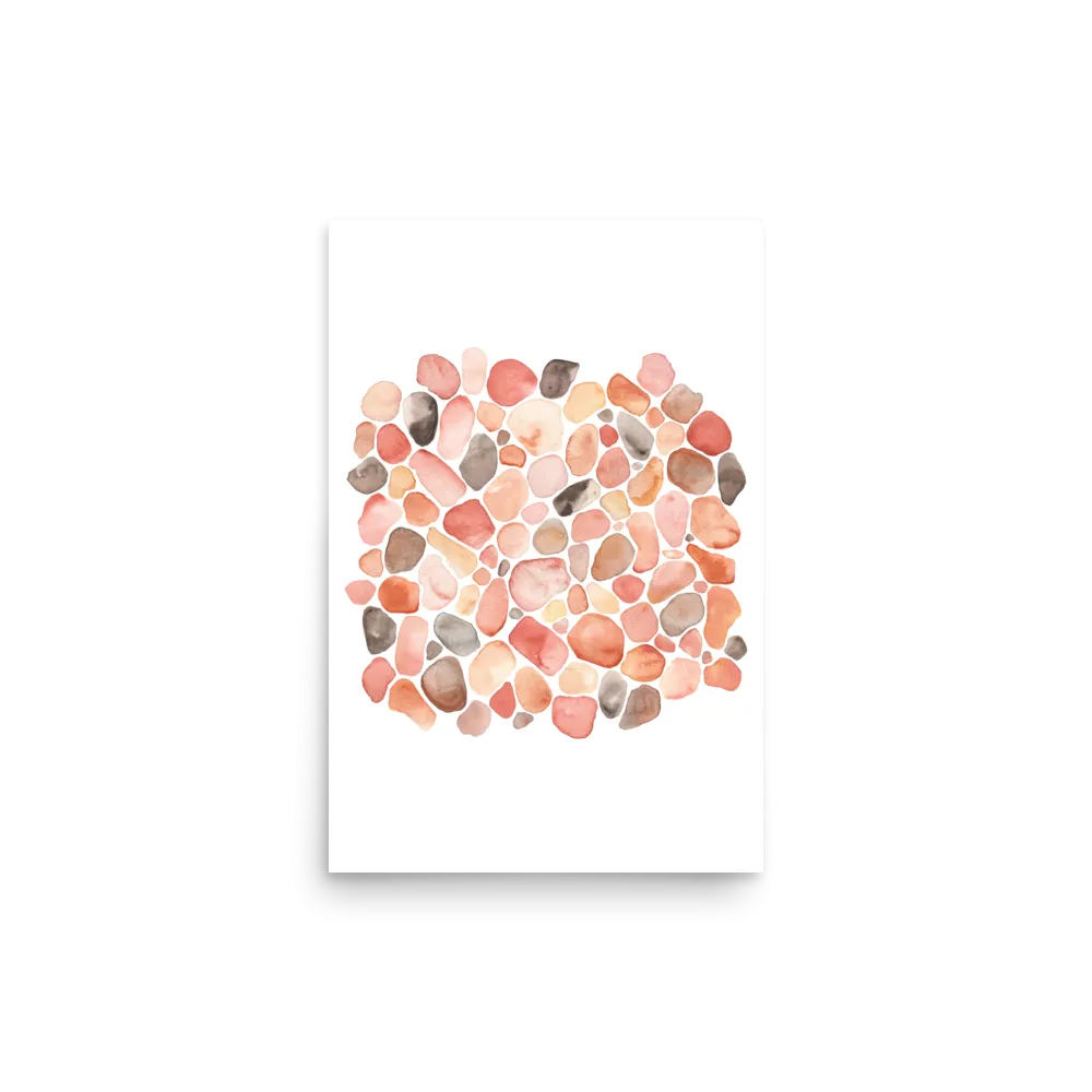 pebble beach watercolor art print