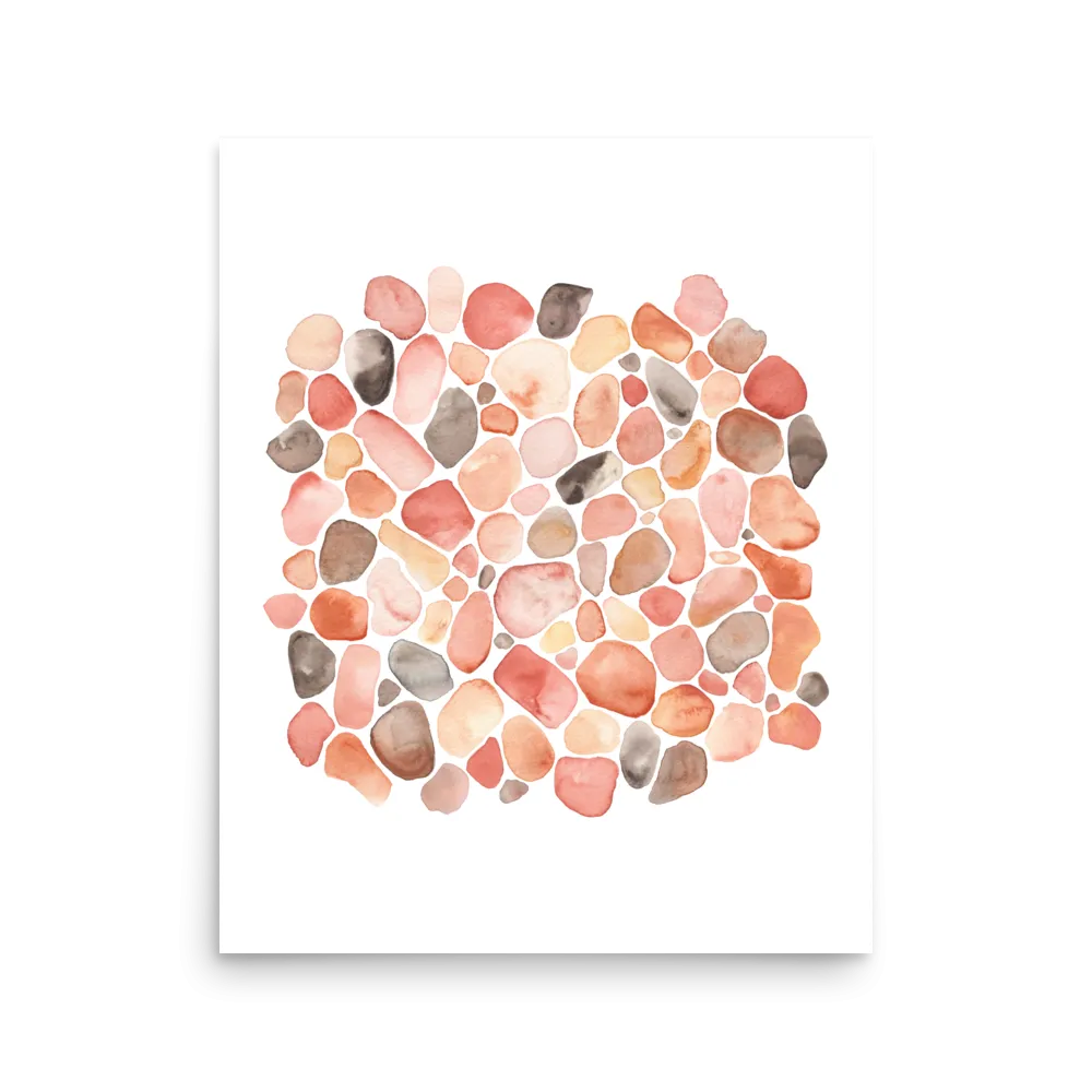 pebble beach watercolor art print
