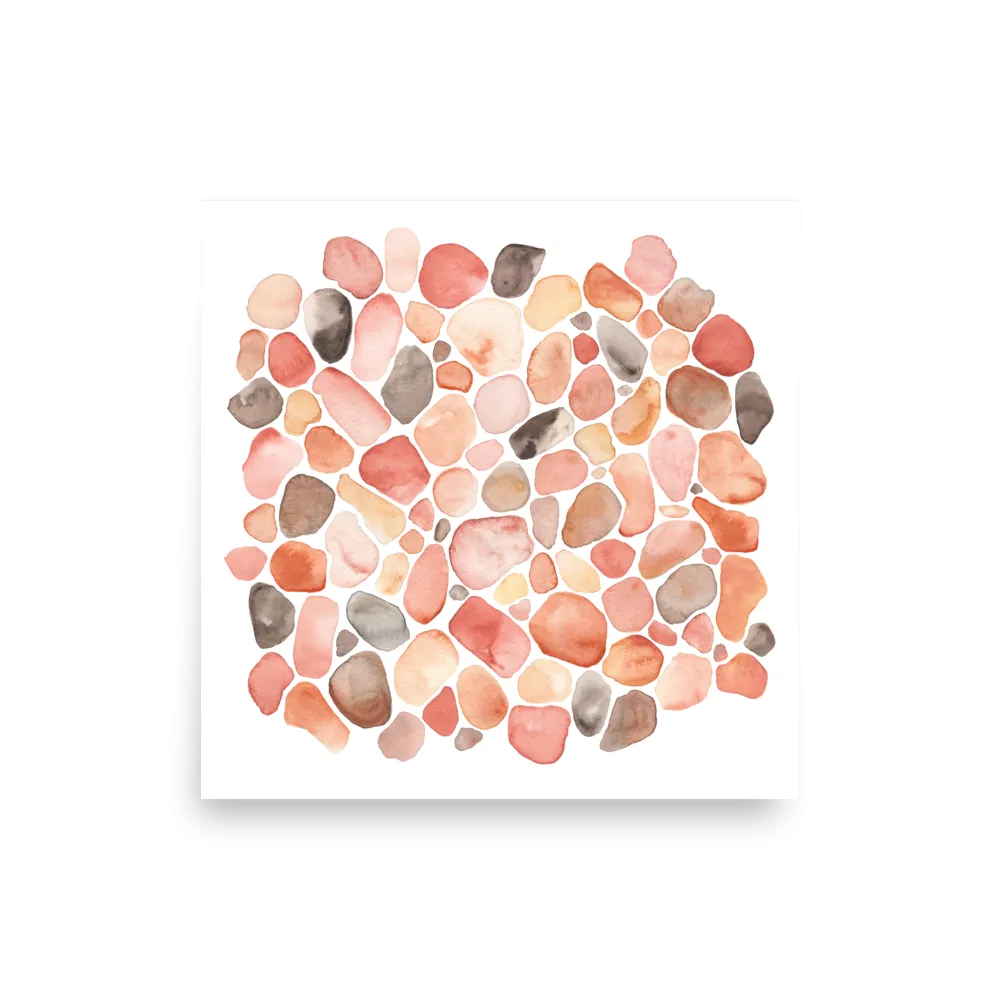 pebble beach watercolor art print