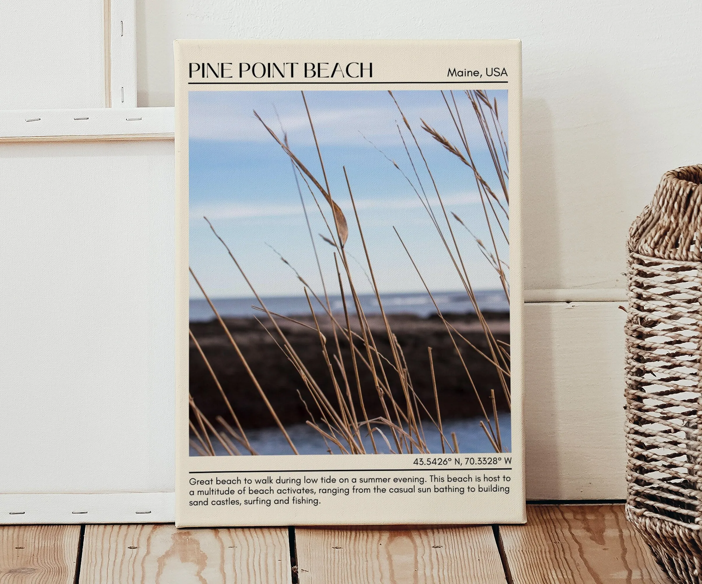 Pine Point Beach Wall Canvas, USA