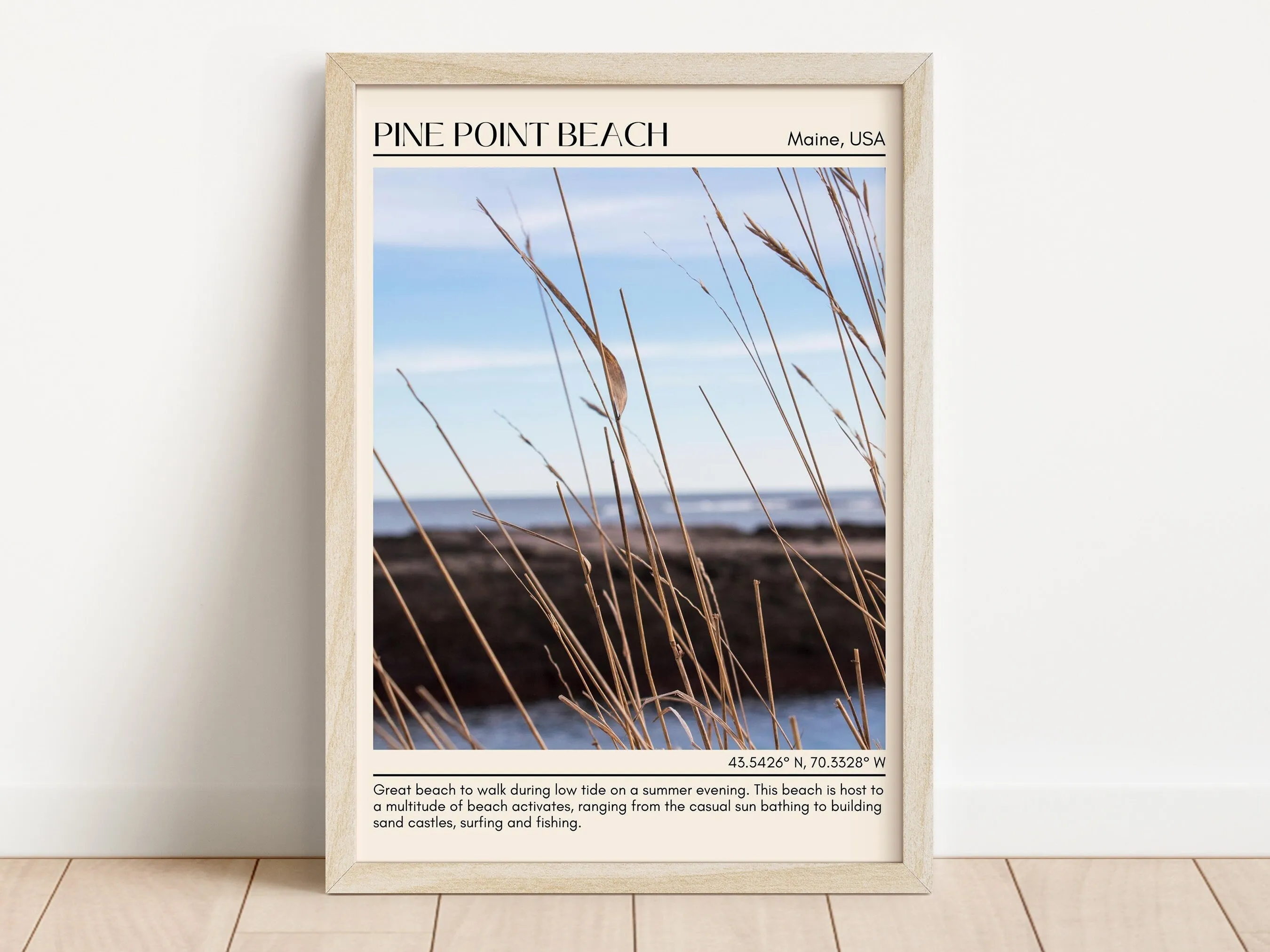 Pine Point Beach Wall Canvas, USA