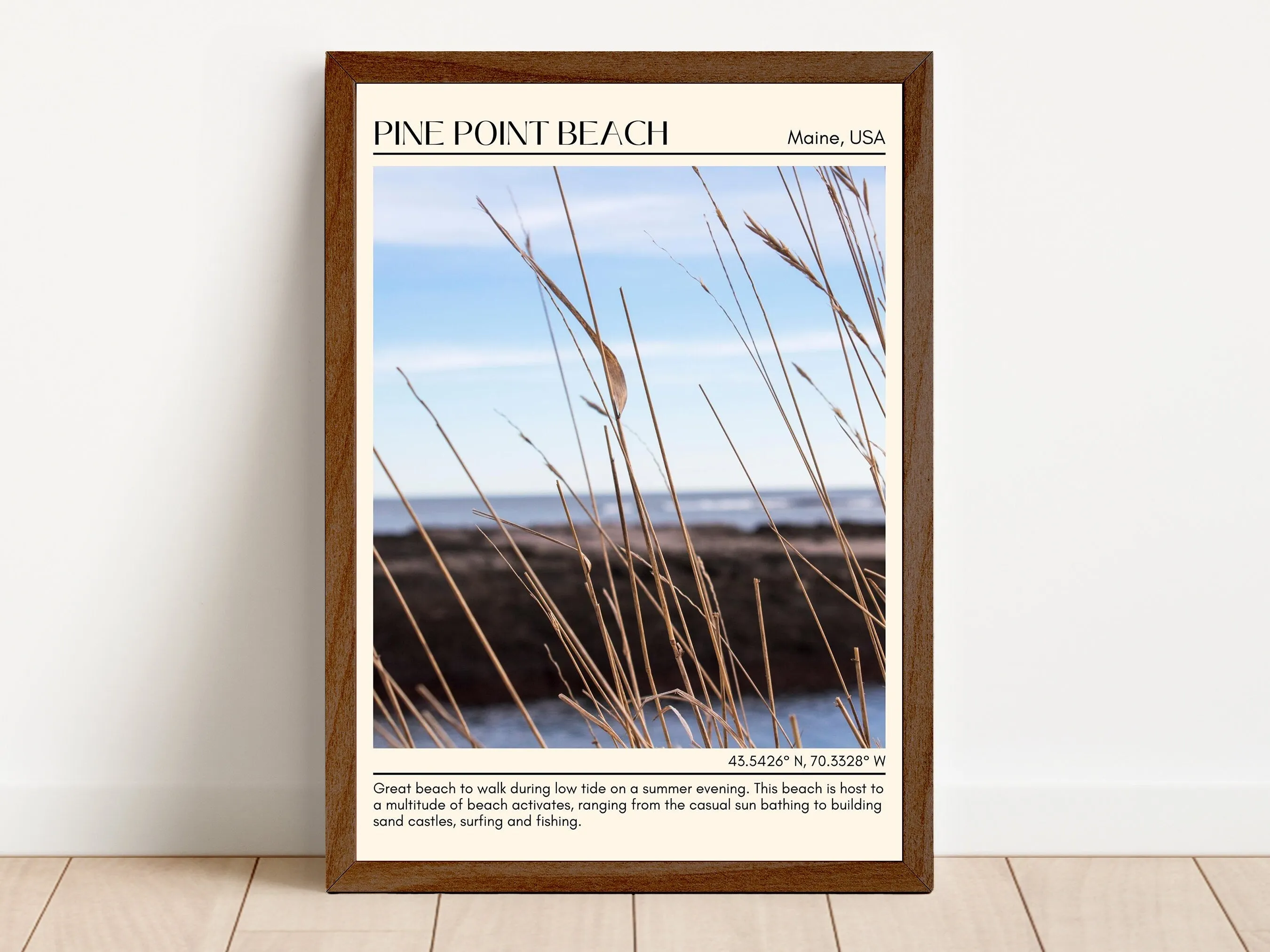 Pine Point Beach Wall Canvas, USA