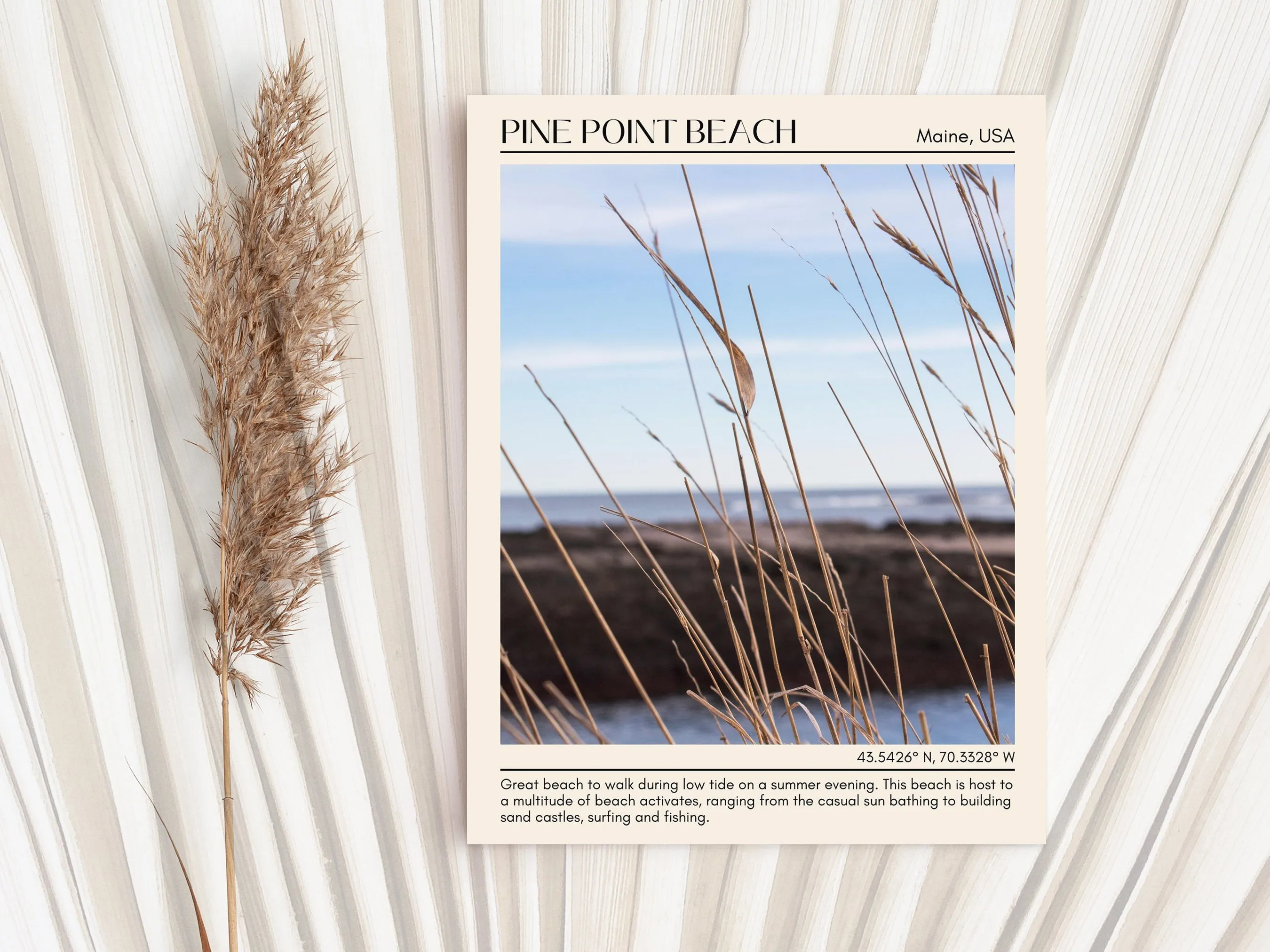Pine Point Beach Wall Canvas, USA
