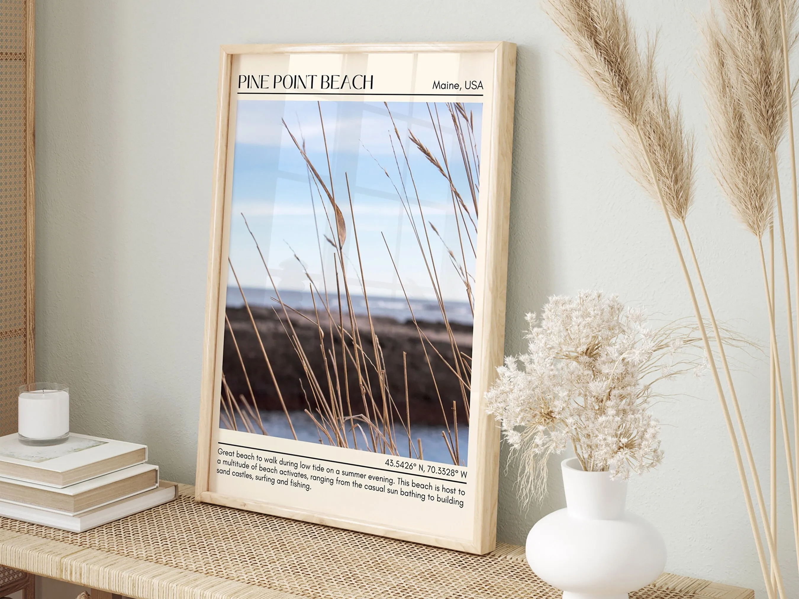 Pine Point Beach Wall Canvas, USA