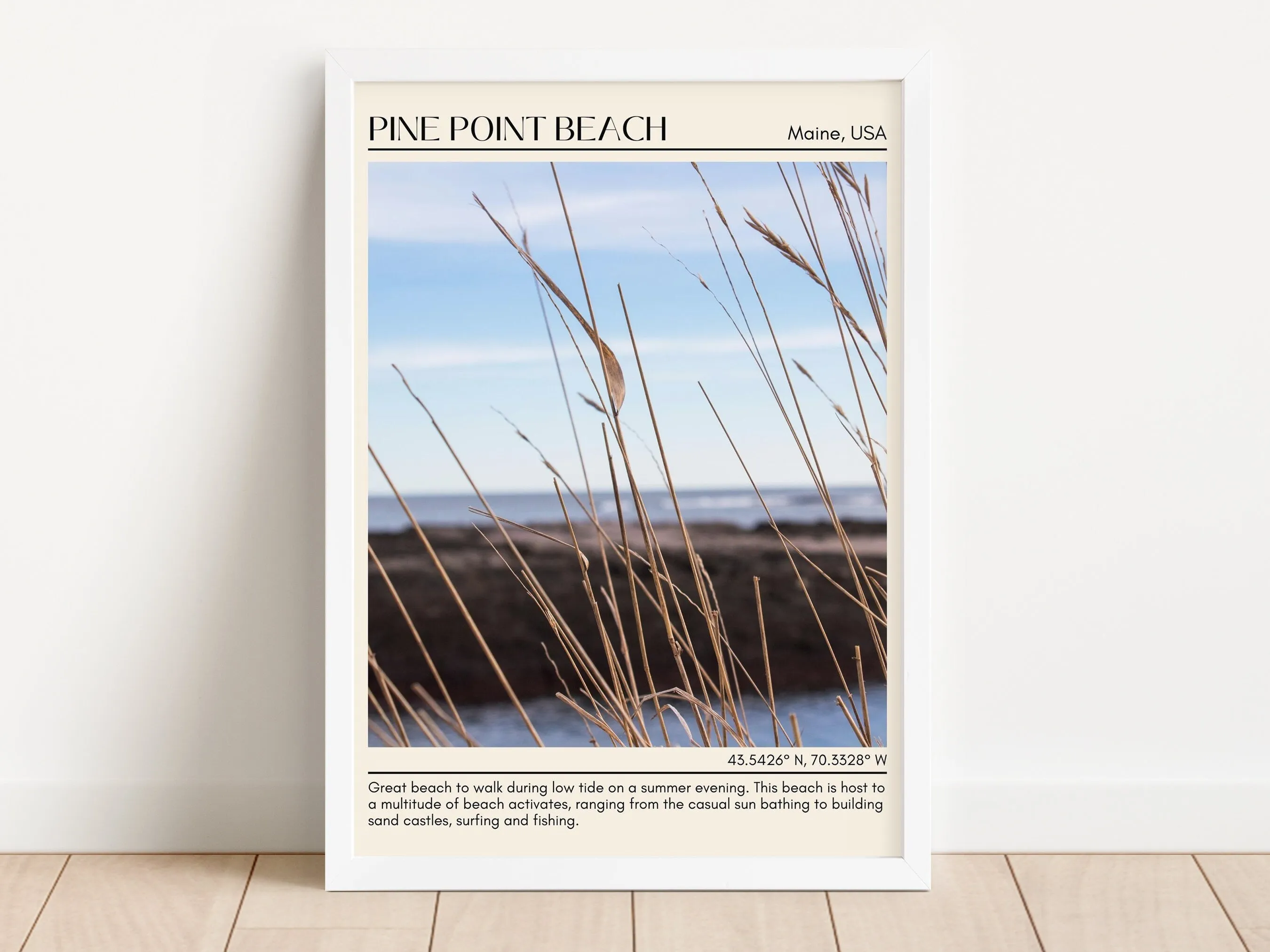 Pine Point Beach Wall Canvas, USA