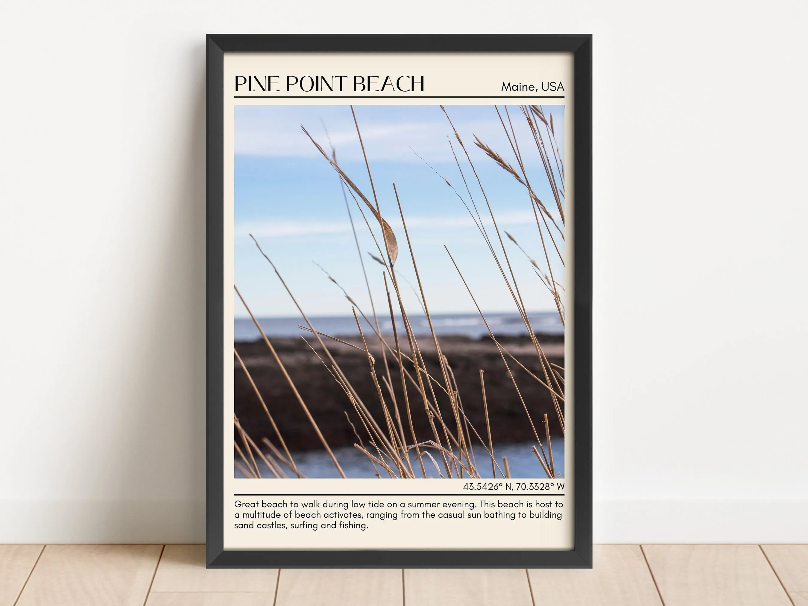 Pine Point Beach Wall Canvas, USA
