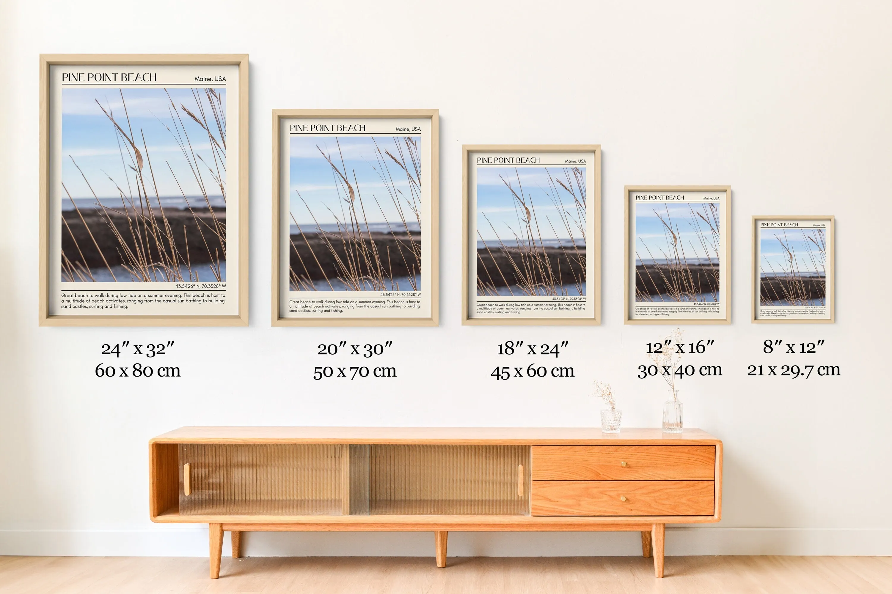 Pine Point Beach Wall Canvas, USA