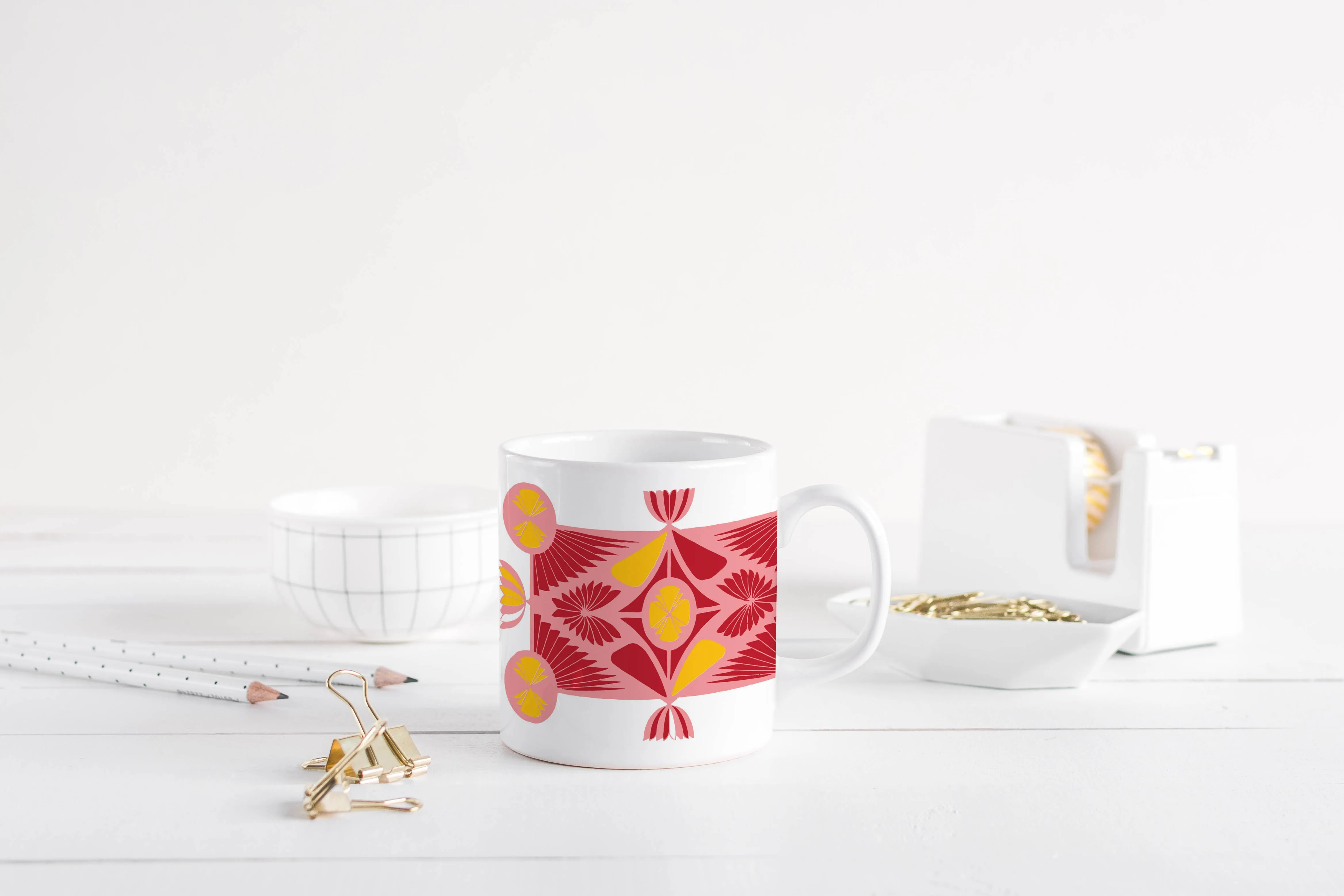 Pink Deco Mug