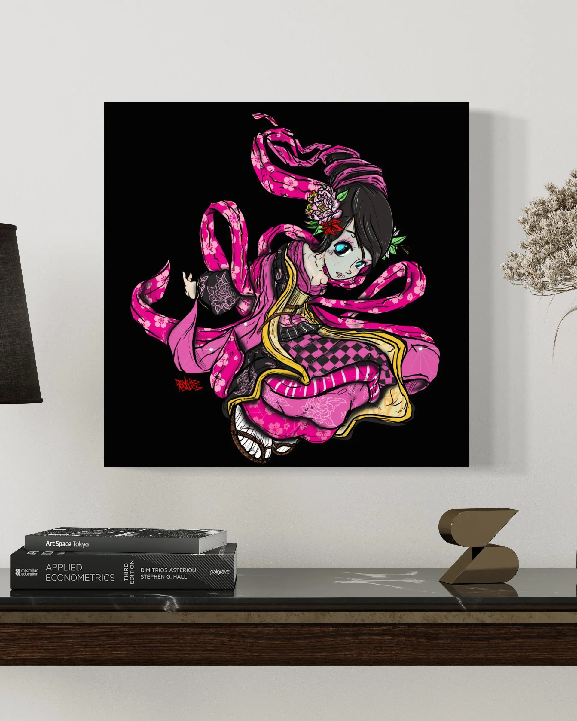 Pink Geisha Giclee Fine Art Print 20"x20"