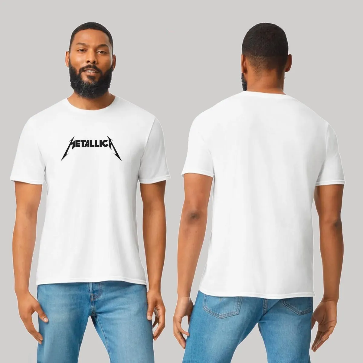 Playera Hombre Rock Metallica Logo 723B