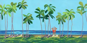 "Kaimana Beach" Waikiki  Tower Series - Archival Print
