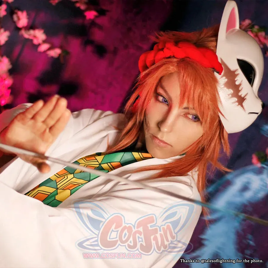 【READY TO SHIP】 Demon Slayer: Kimetsu no Yaiba Sabito and Makomo Cosplay Costume mp005379