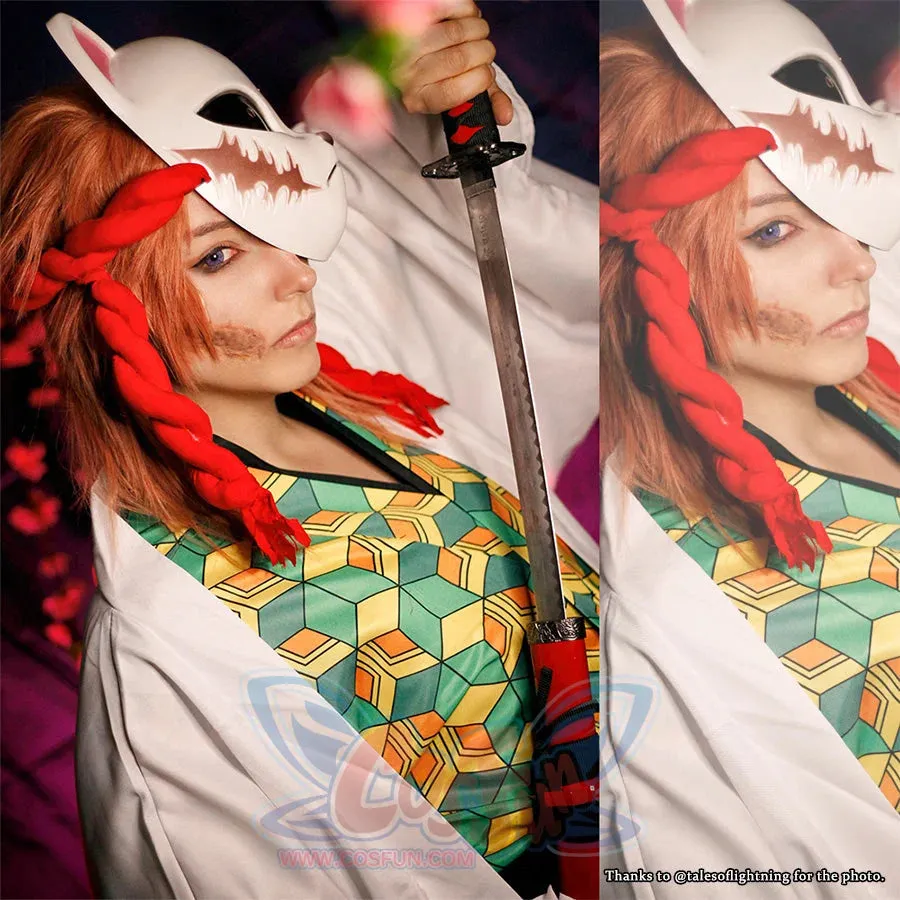 【READY TO SHIP】 Demon Slayer: Kimetsu no Yaiba Sabito and Makomo Cosplay Costume mp005379