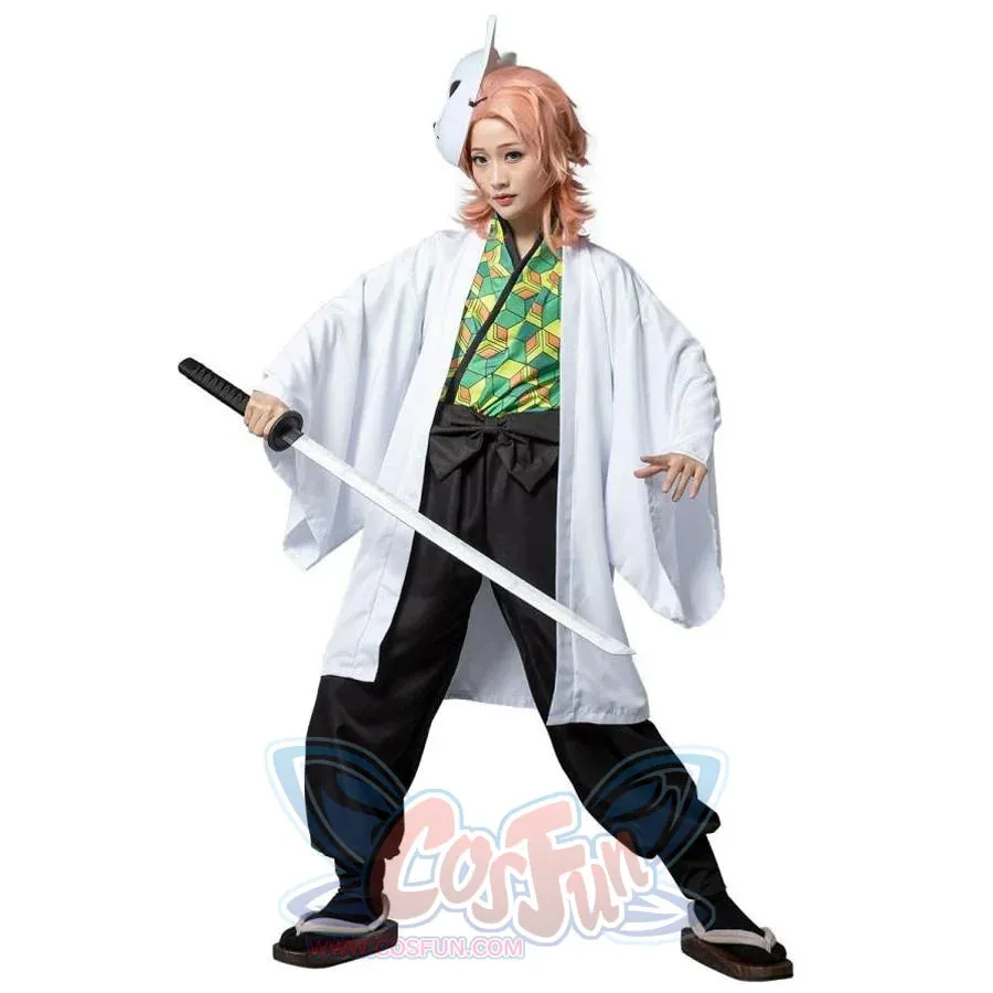 【READY TO SHIP】 Demon Slayer: Kimetsu no Yaiba Sabito and Makomo Cosplay Costume mp005379