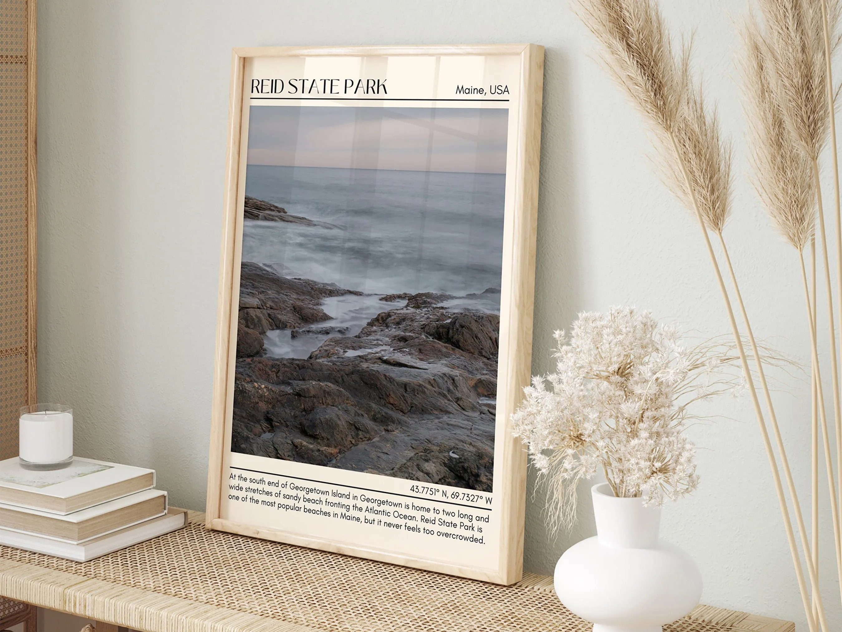 Reid State Park Wall Canvas, USA