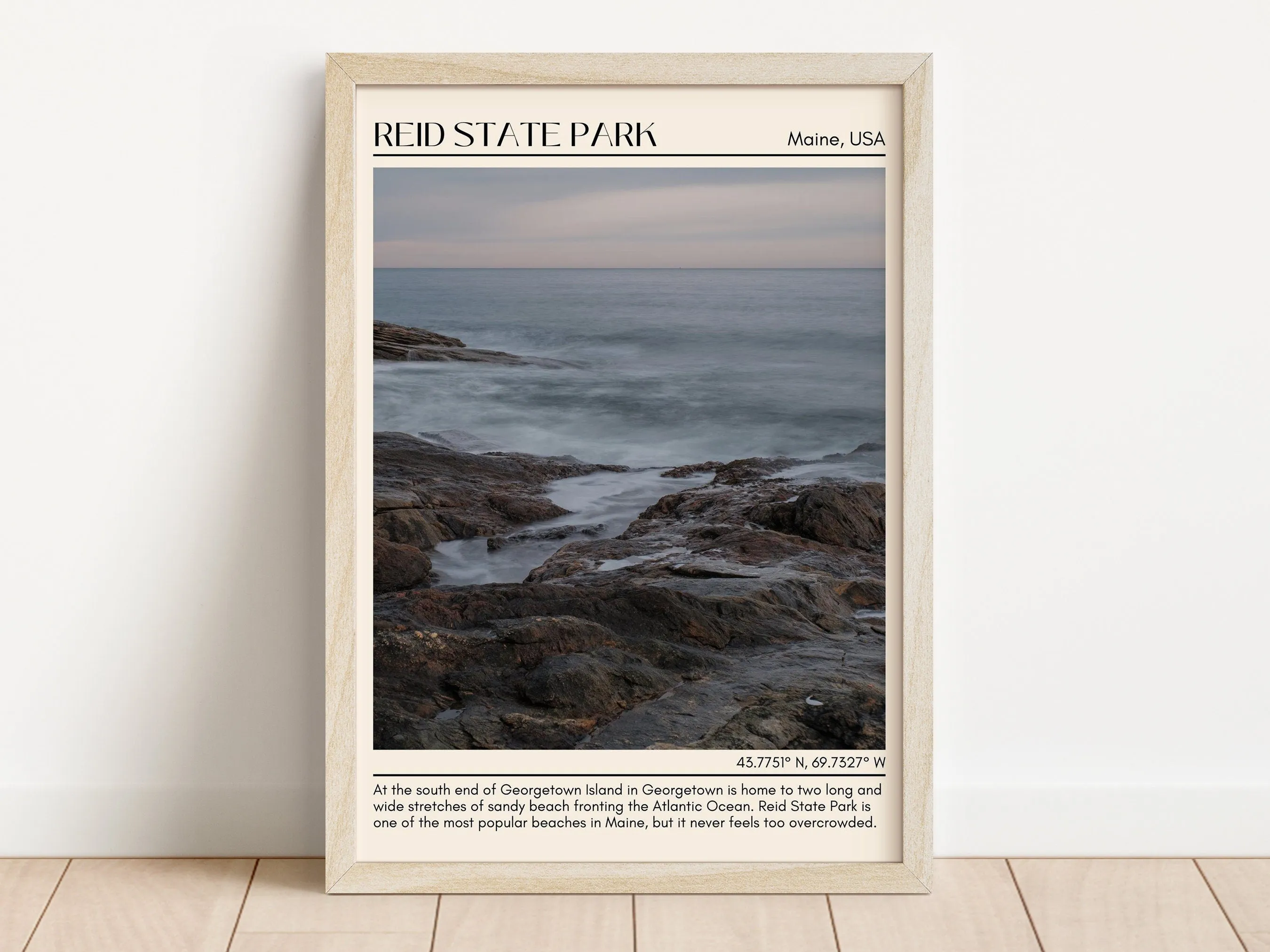 Reid State Park Wall Canvas, USA